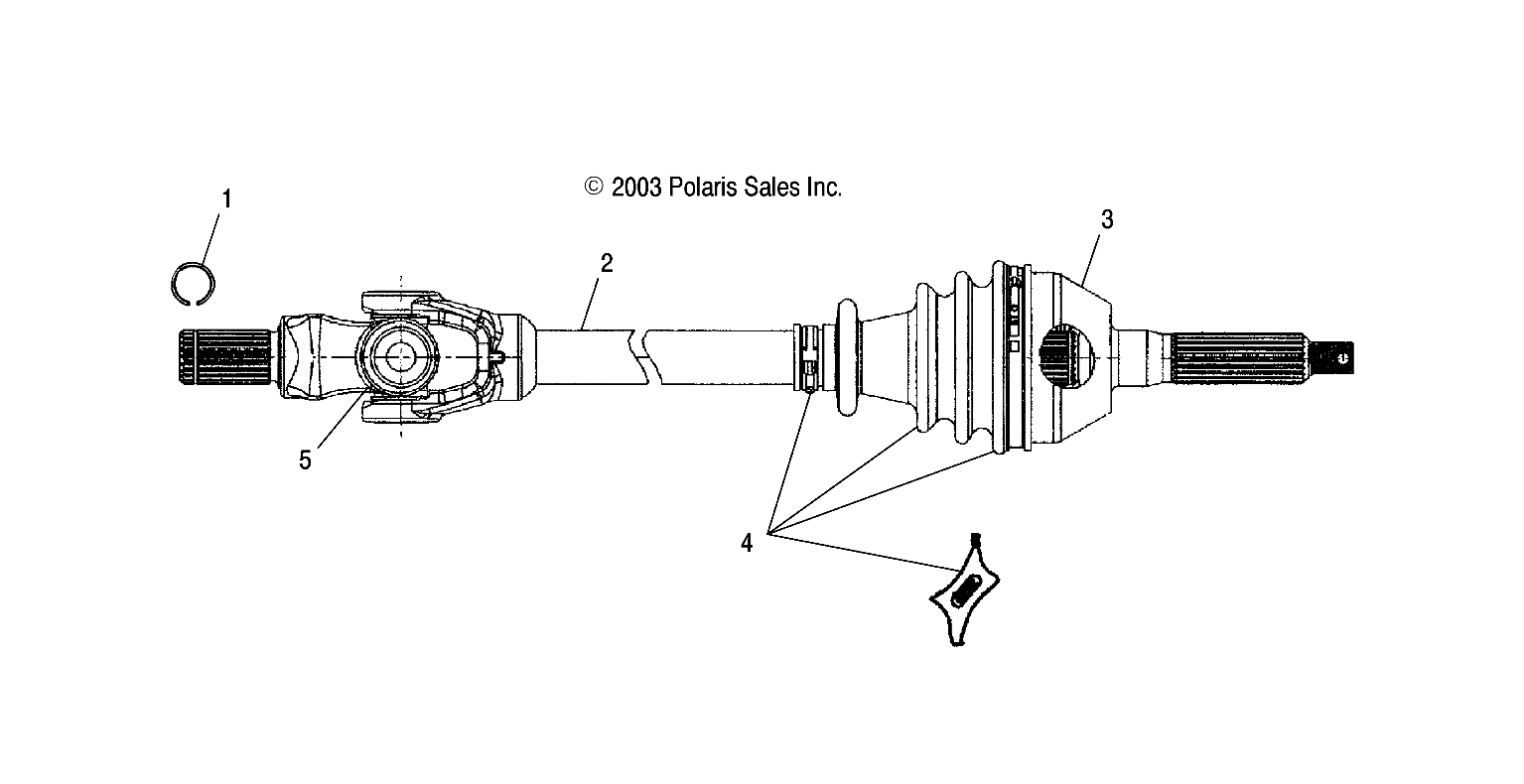 FRONT DRIVE SHAFT - A04CH68AP/AQ/AU/CU (4987438743B02)