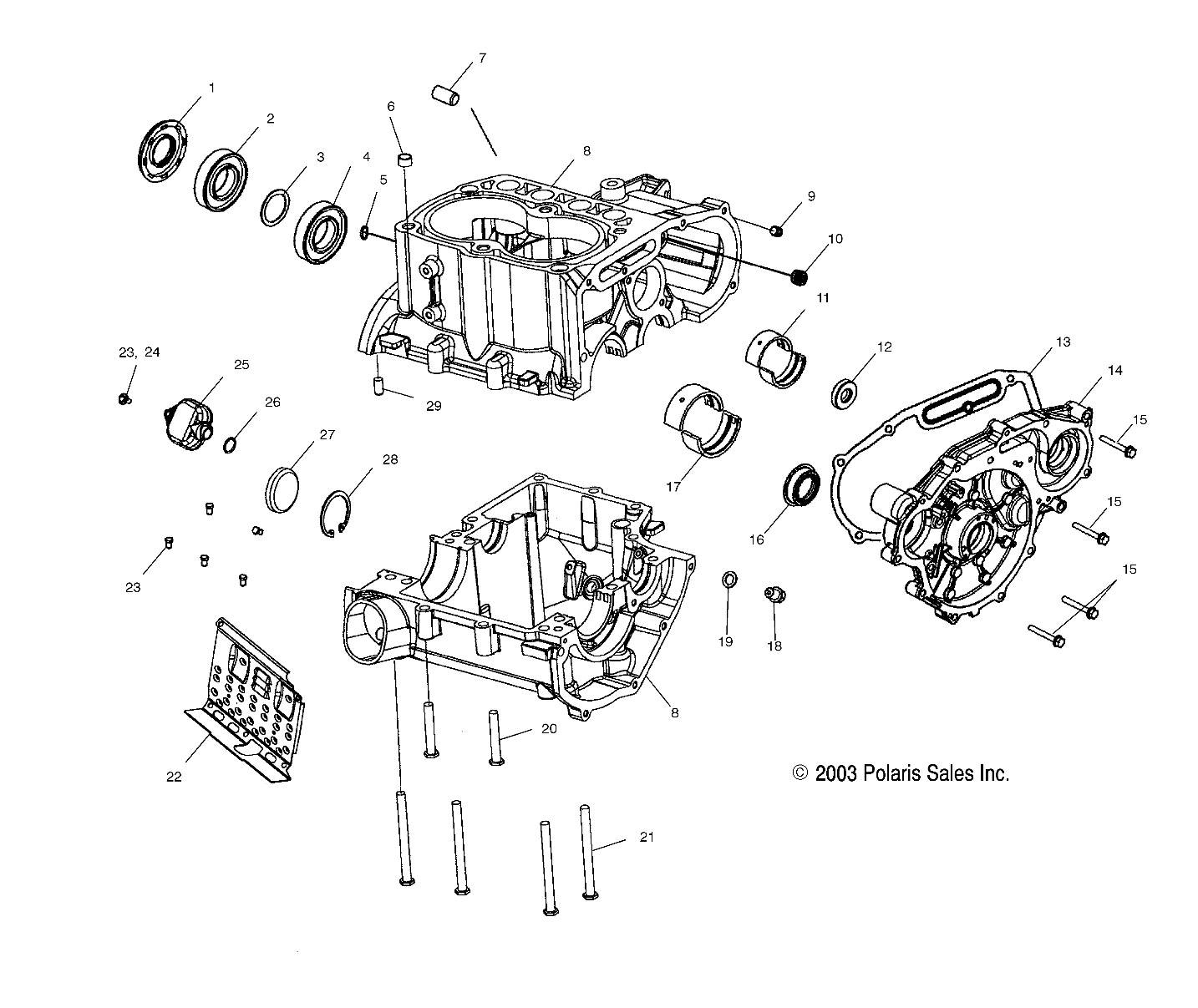 CRANKCASE - A04CH68AK/AL/AN/AO (4987438743D03)