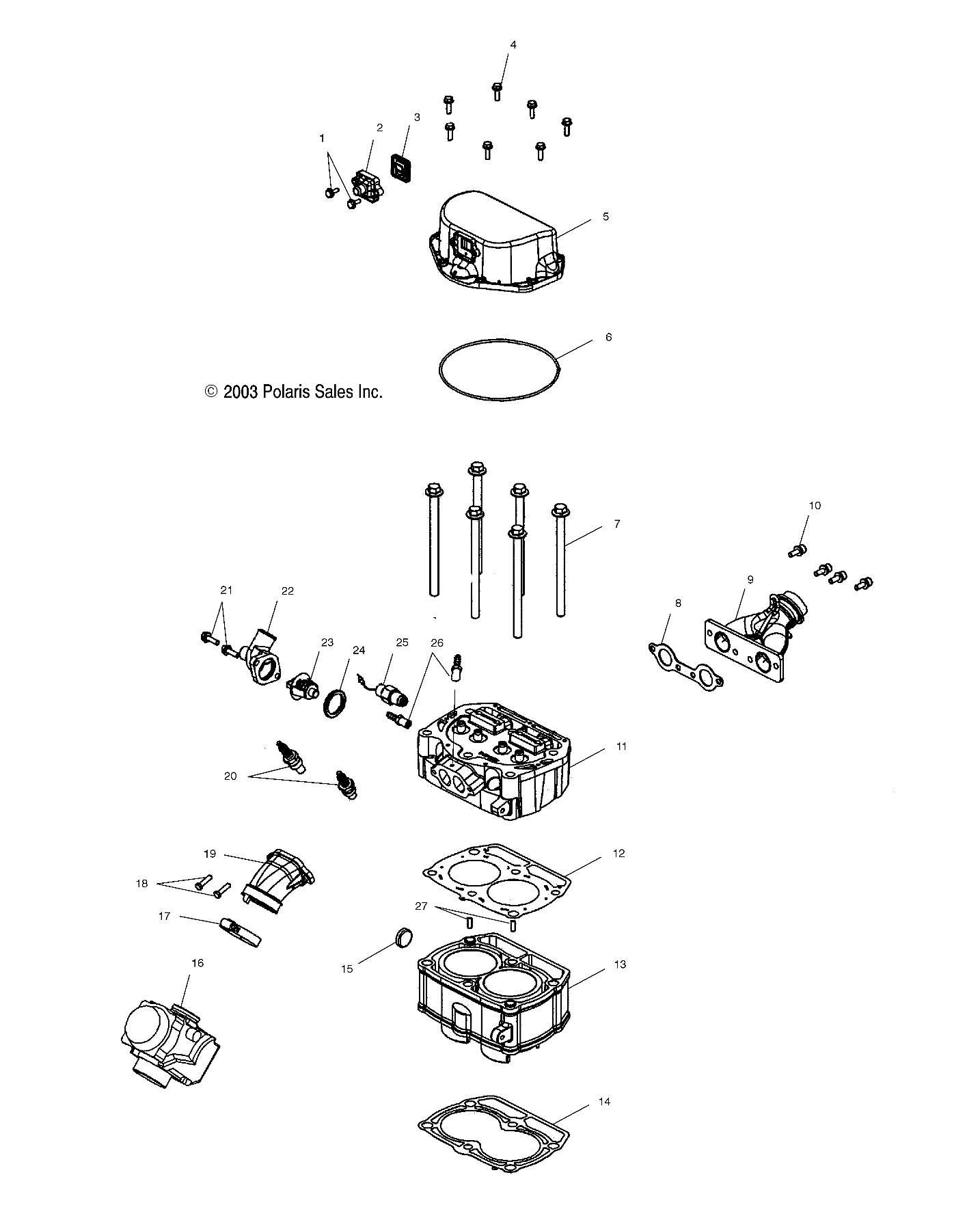 CYLINDER and CYLINDER HEAD - A04CH68AK/AL/AN/AO (4987438743D05)