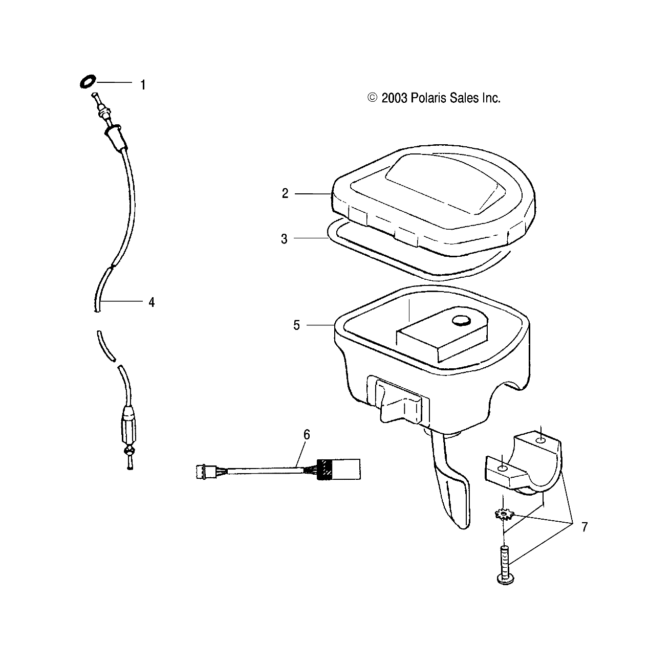 CONTROLS-THROTTLE ASM/CABLE - A04CH50AO/AQ/AR/AS/AT/AV/AW/AX (4987468746B10)