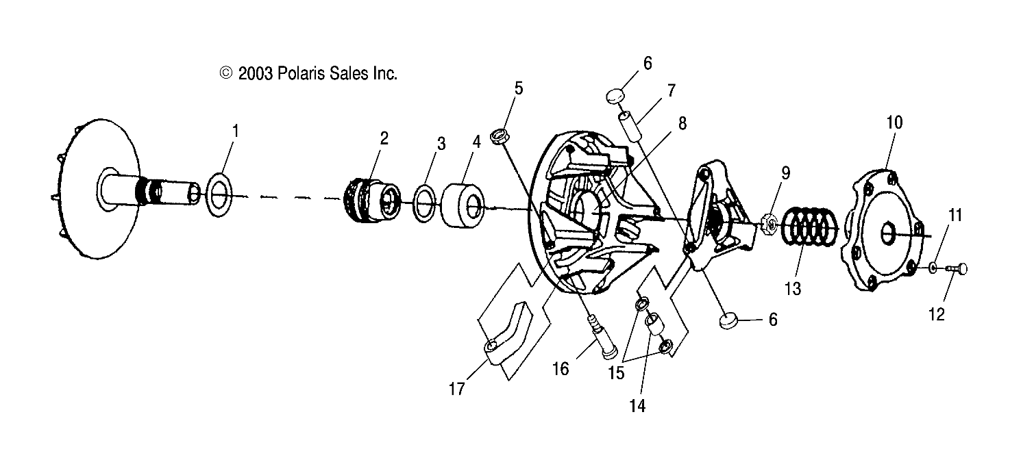 DRIVE CLUTCH - A04CH68AK/AL/AN/AO (4987468746C03)