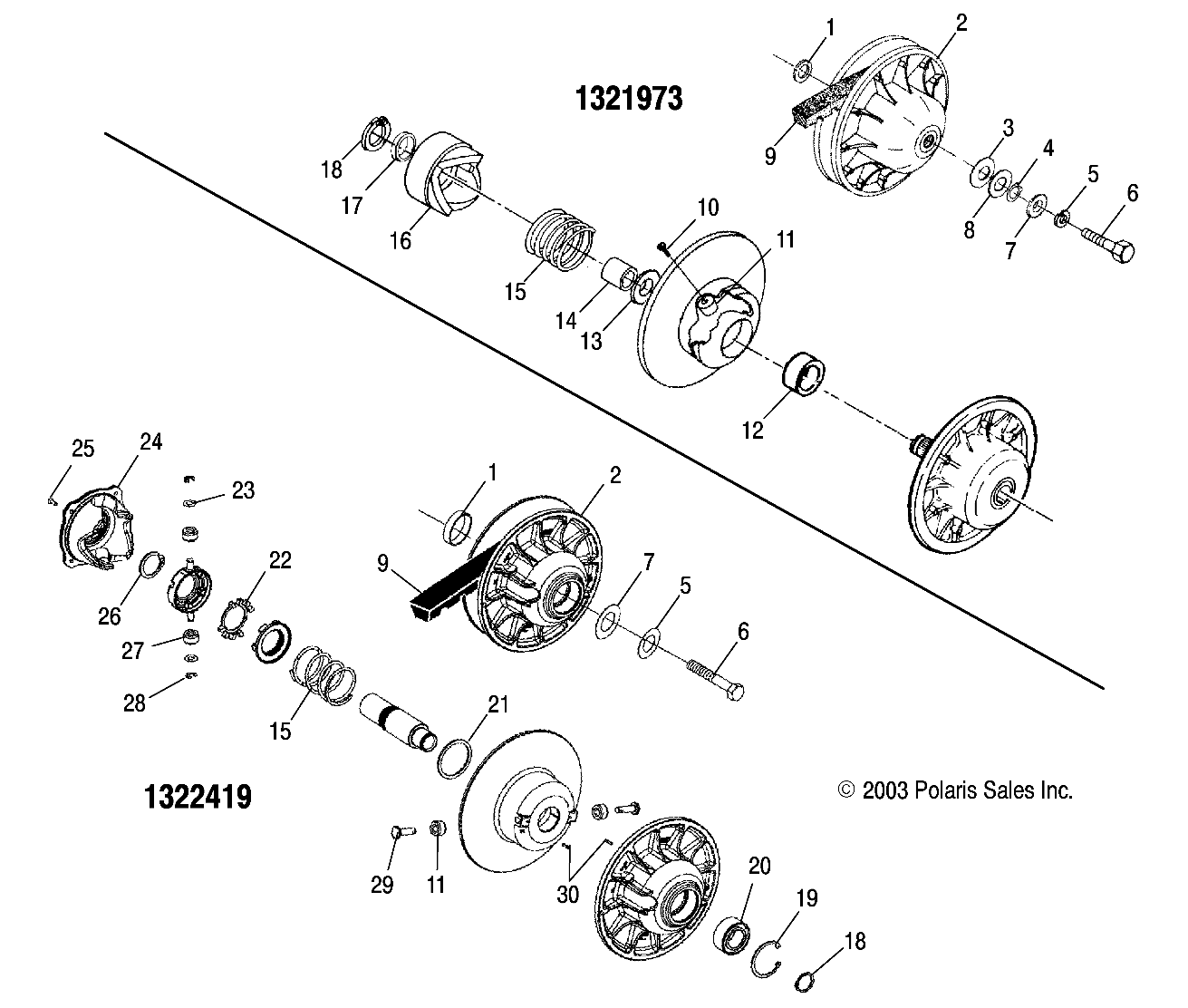 DRIVEN CLUTCH - A04CH68AP/AQ/AU/CU (4987468746C04)