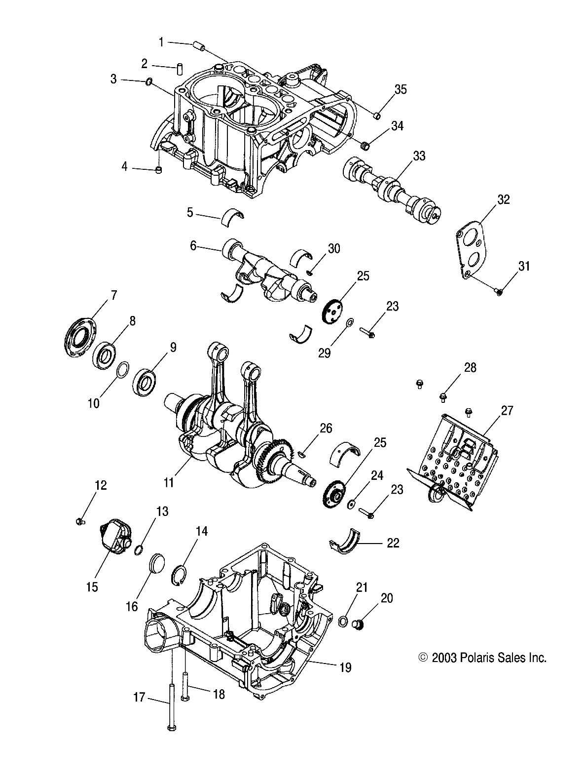 CRANKCASE and CRANKSHAFT - A04CH68AP/AQ/AU/CU (4987468746D04)