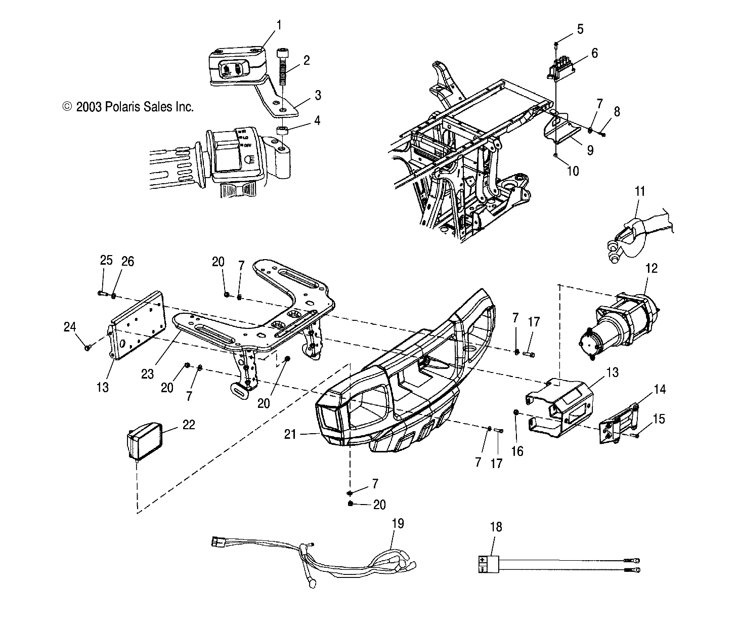 WINCH ASM. - A04CH59AQ/AW (4987468746E01)