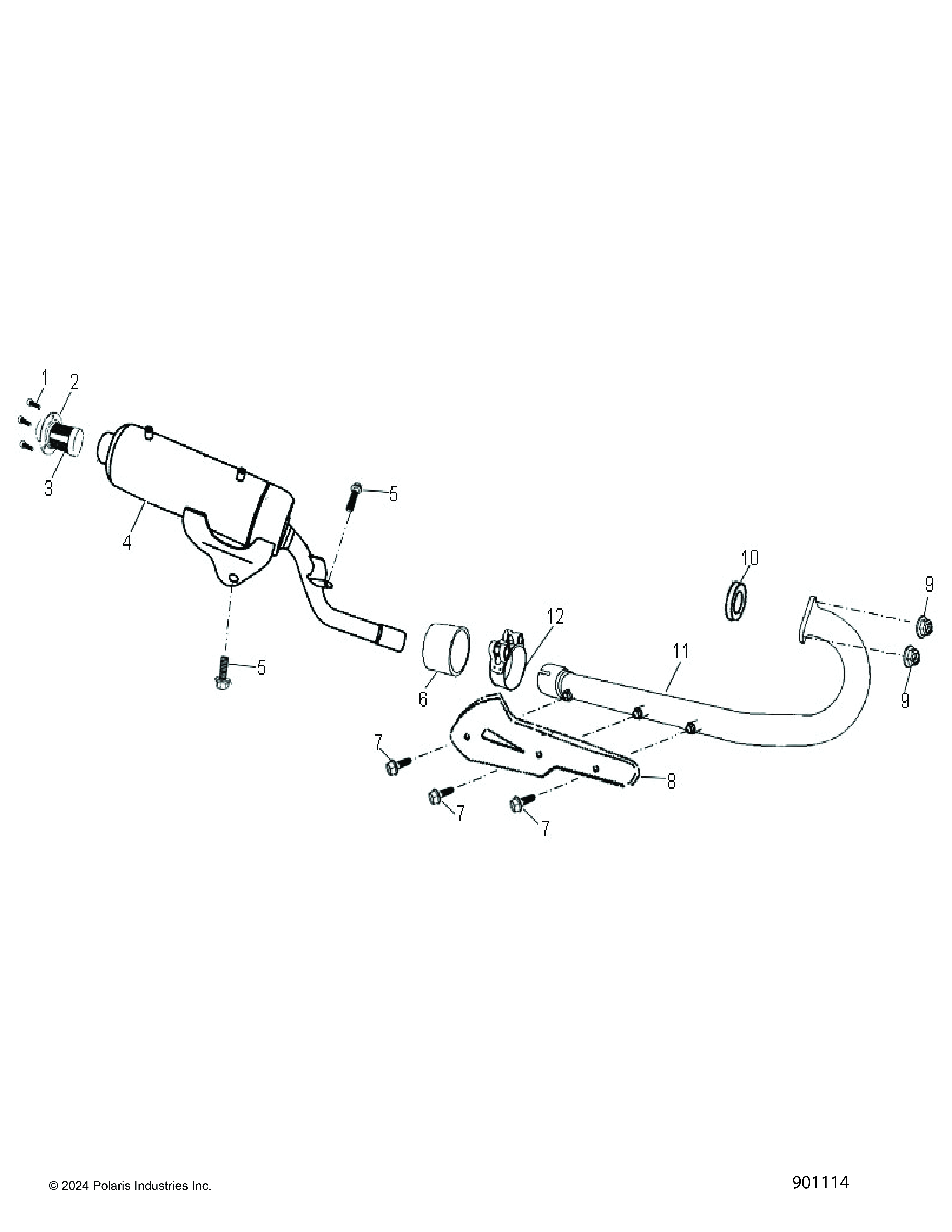 ENGINE, EXHAUST - A21YAP20N4 (901114-01)