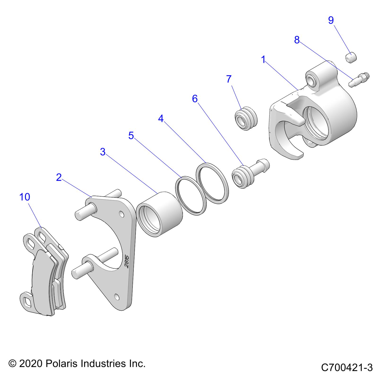 BRAKES, CALIPER, REAR - D20BBP99A4/B4/FP99A4 (C700421-3)