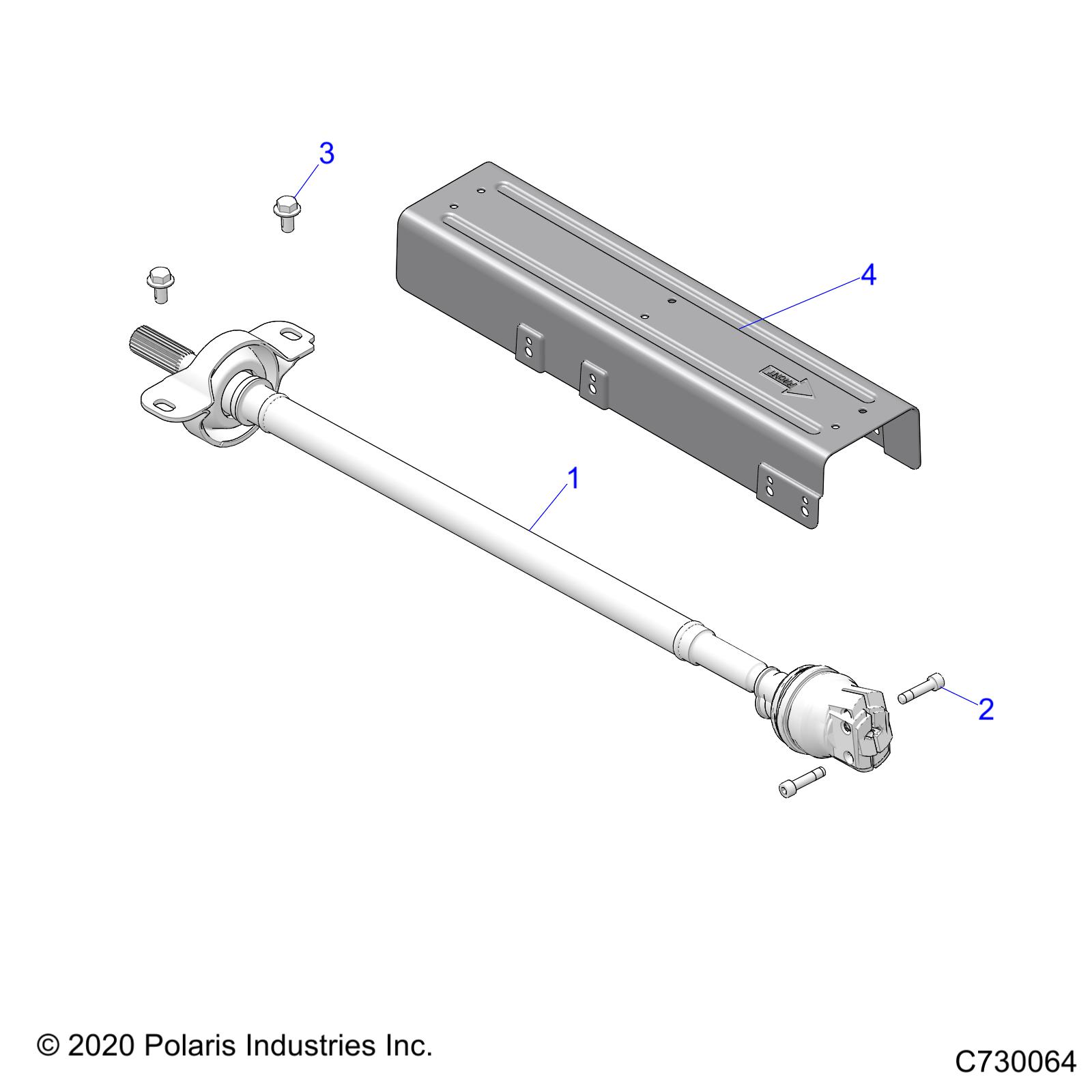 DRIVE TRAIN, FRONT PROP SHAFT - R21RRB99AZ/BZ (C730064)