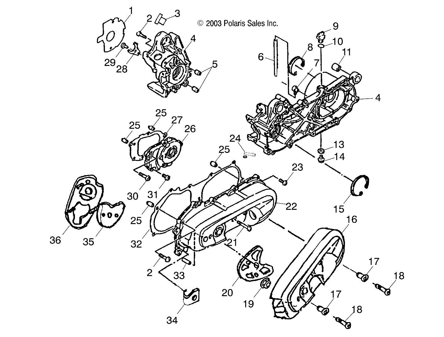 CRANKCASE - A04KA09CA/CB (4987808780A10)