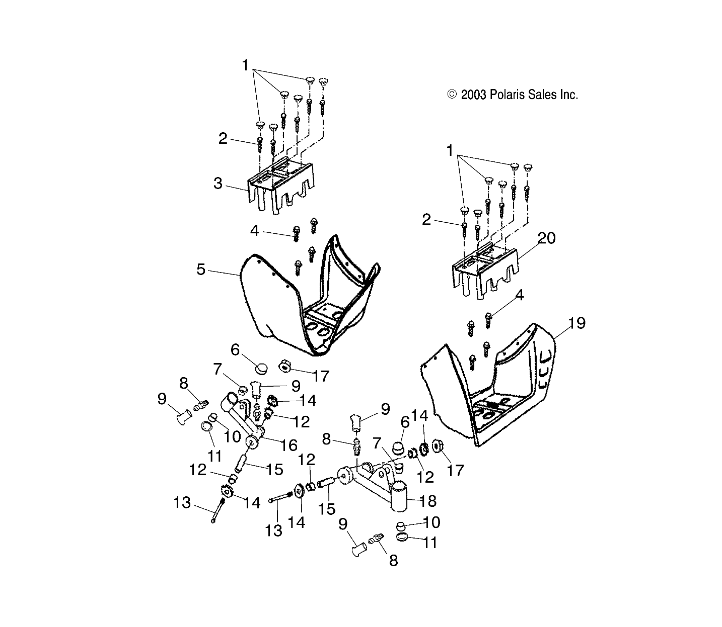 SWING ARM/FOOTREST - A04KA05CA (4987878787B03)