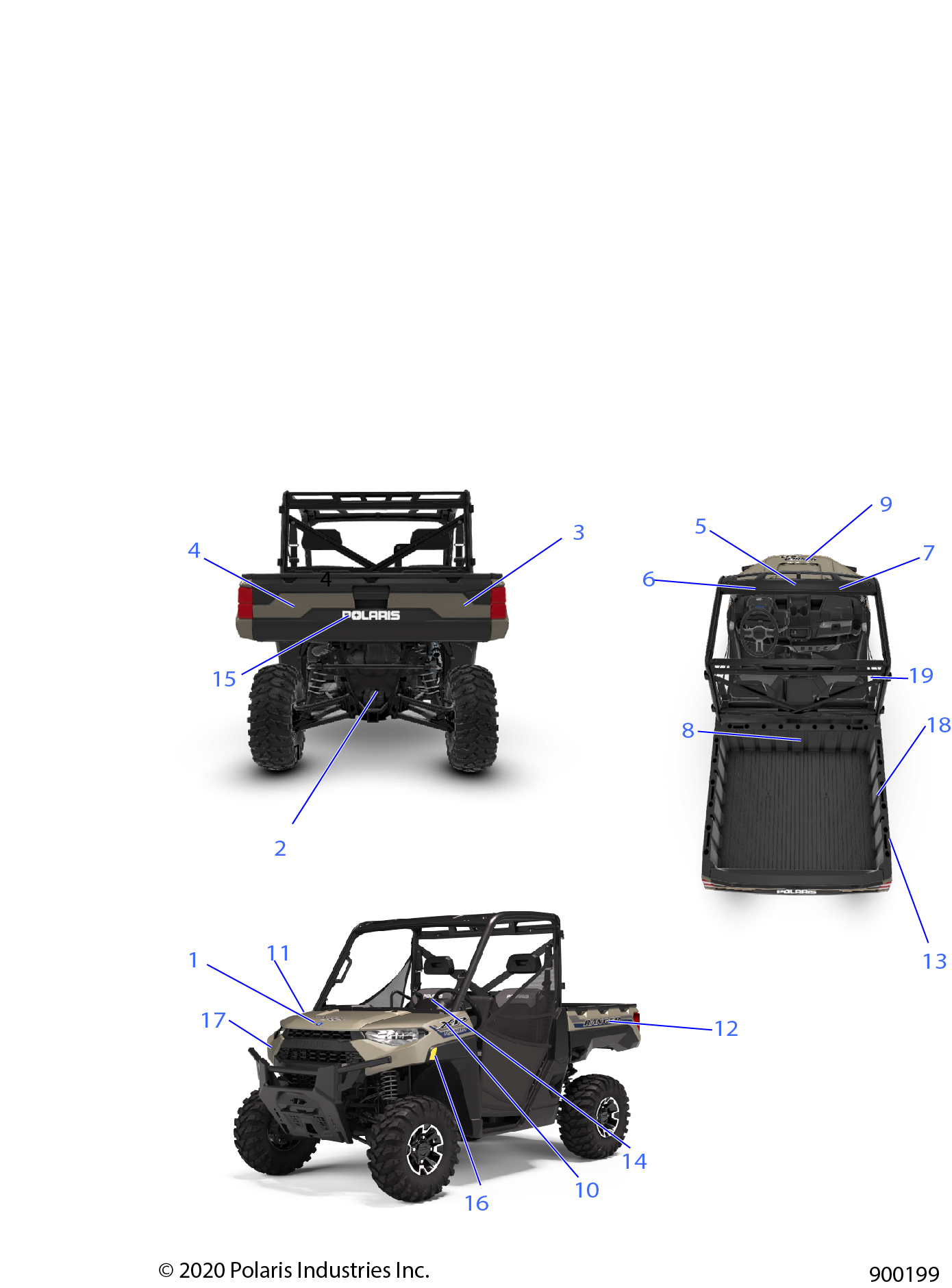 BODY, DECALS - R21RRK99A9/AP/AW/B9/BP/BW (900199)