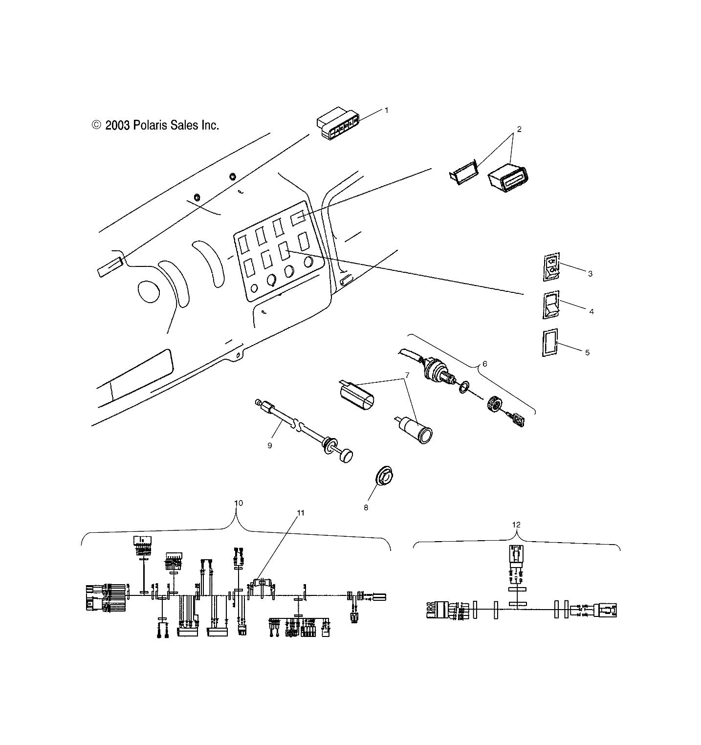 DASH INSTRUMENTS and CONTROLS  - A04RB42AA/A04RD50AA/AB/AC/A04RF50AA (4987918791A06)