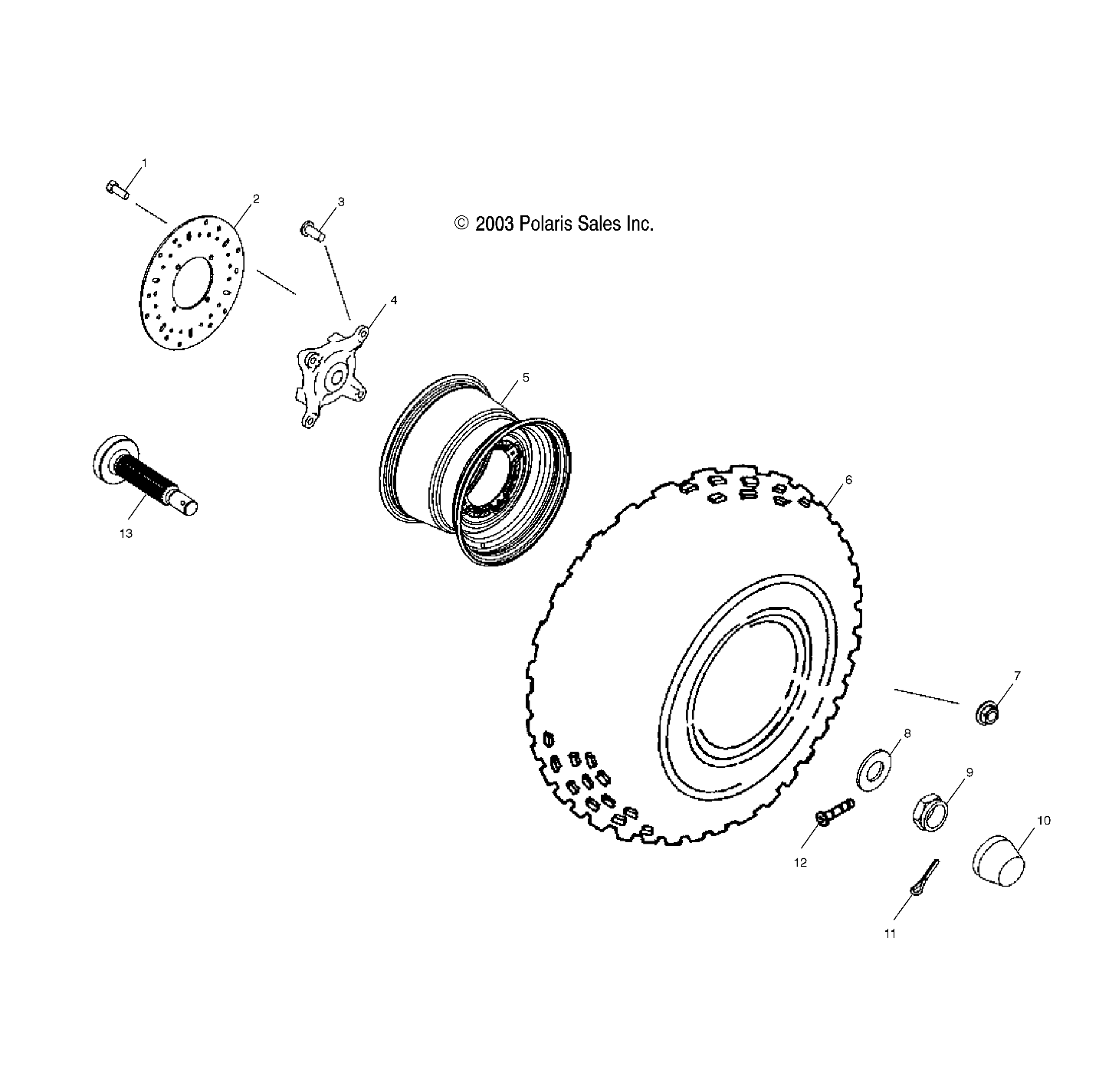 FRONT WHEEL - A04RB42AA/A04RD50AA/AB/AC/A04RF50AA (4987918791B11)