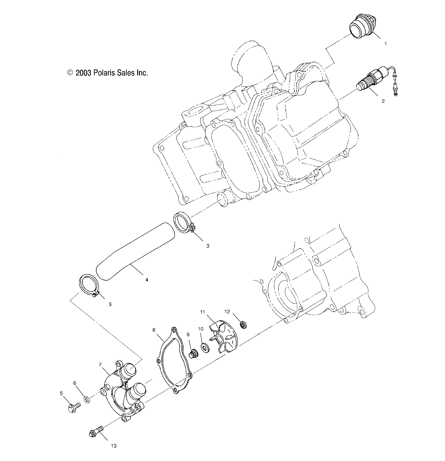 WATER PUMP - A04RB42AA/A04RD50AA/AB/AC/A04RF50AA (4987918791E01)