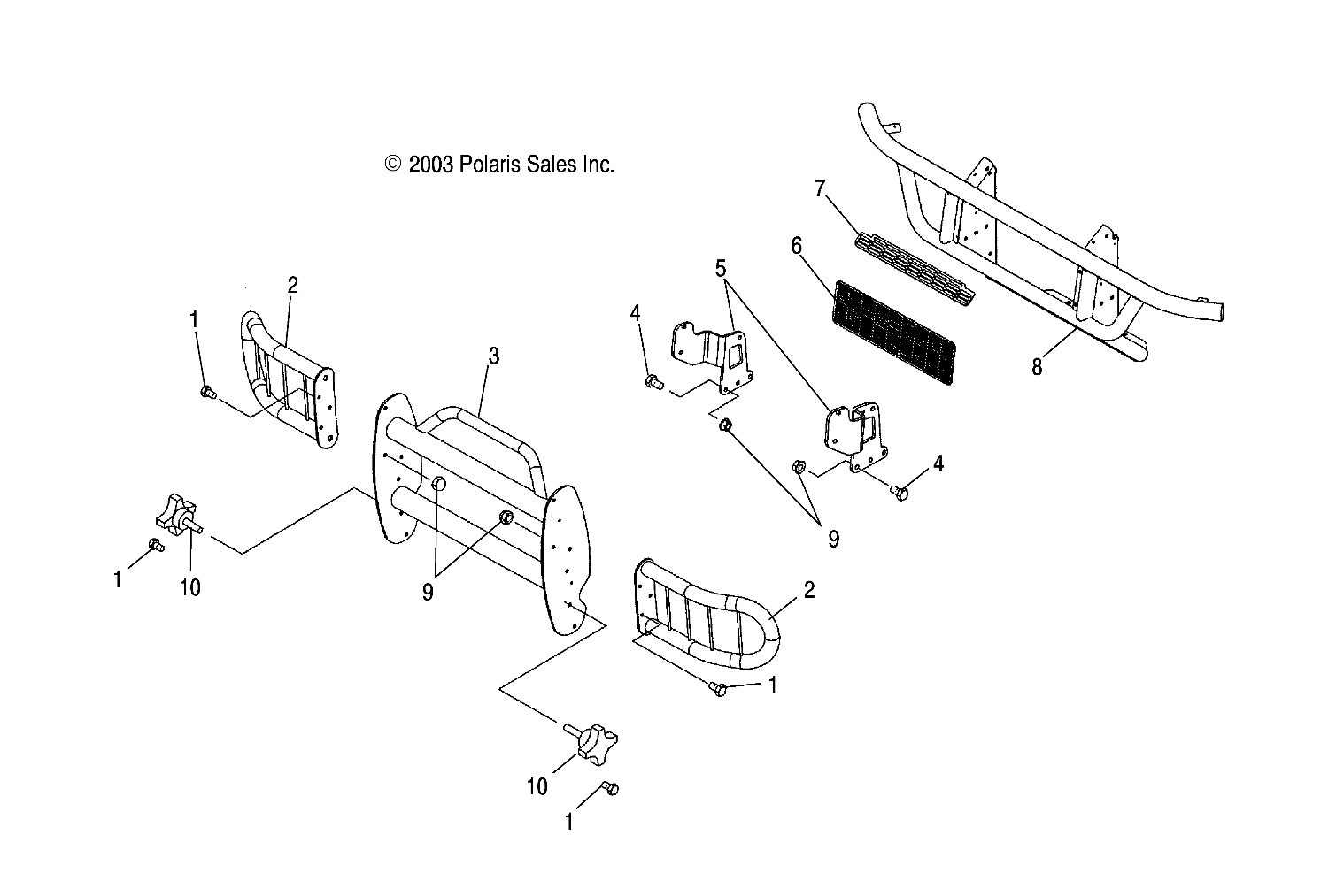 BRUSH/HEADLIGHT GUARD - A04RD50AB (4987918791E07)