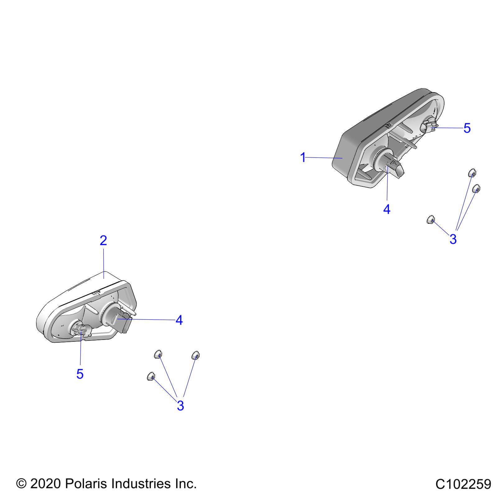 ELECTRICAL, TAILLIGHTS - A24SYE95PL (C102259)