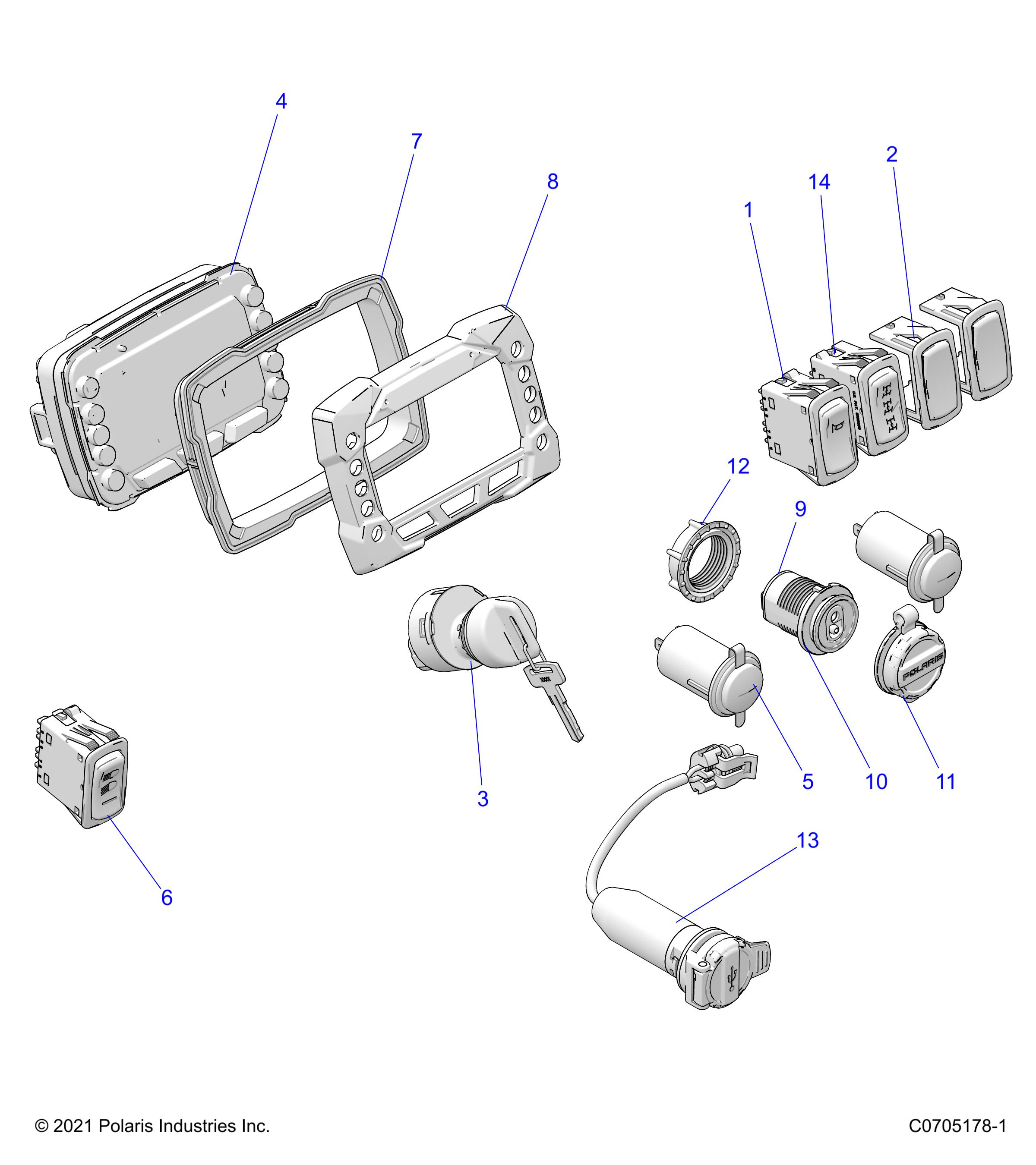 ELECTRICAL, DASH INSTRUMENTS and CONTROLS - D22P4EP99A4/B4/F99A4 (C0705178-1)