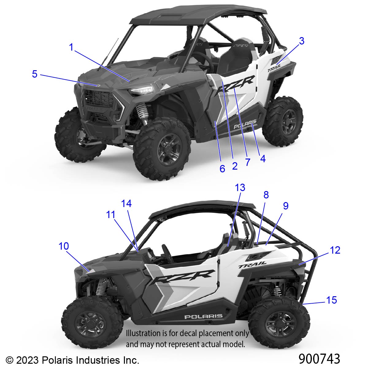 BODY, DECALS  - Z24A5K87A5 (900743)