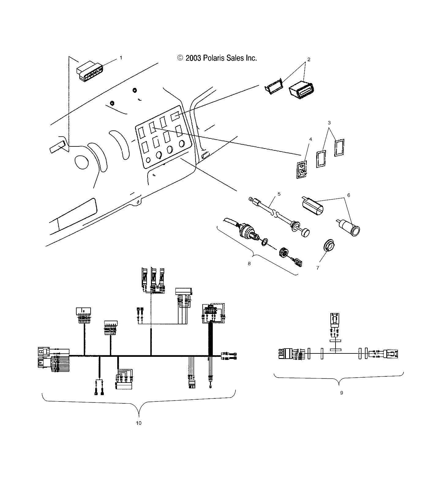 DASH INSTRUMENTS and CONTROLS  - A04RB63AA (4989328932A07)