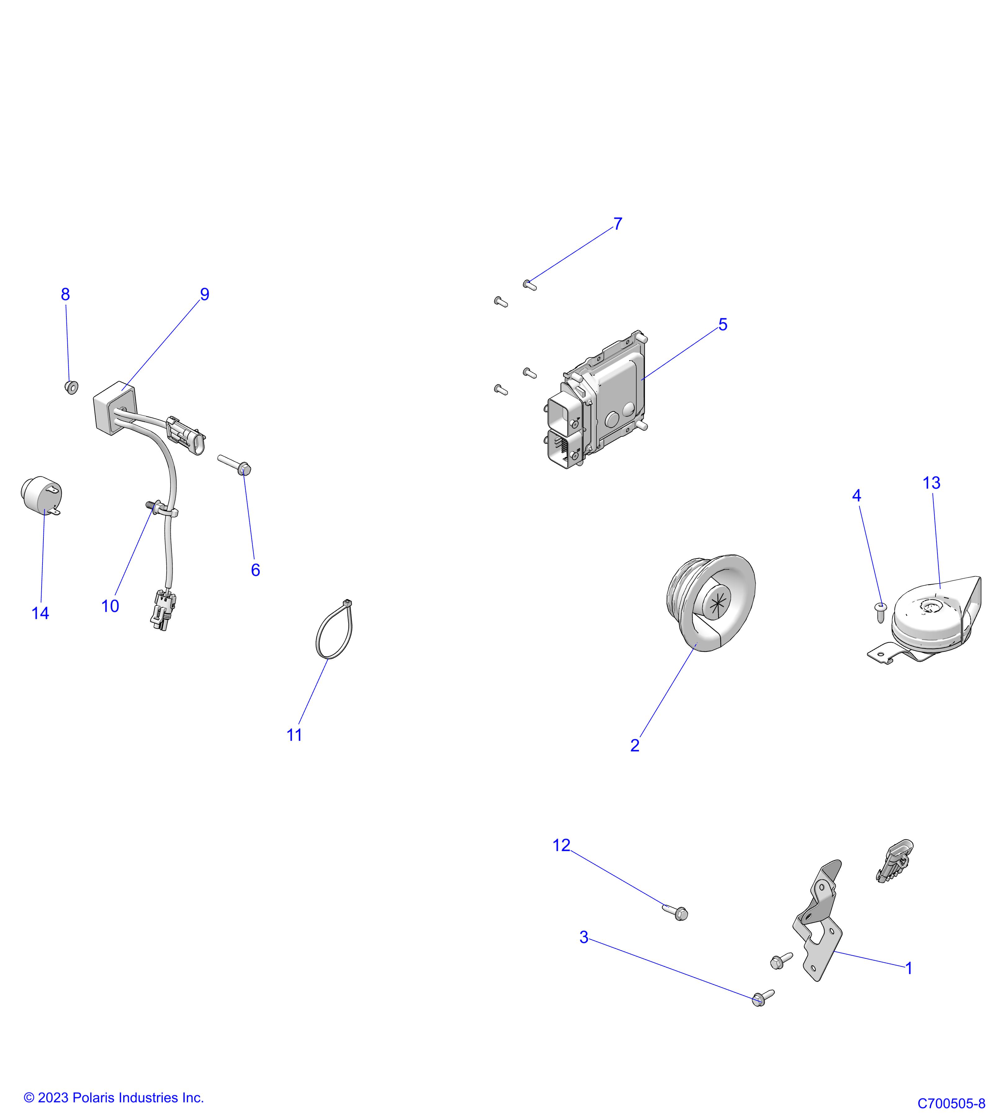 ELECTRICAL, ECU, RELAY, COIL - D25P4AD4B4/ED4B4/FD4B4/UD4B4/VD4B4/YD4B4 (C700505-8)