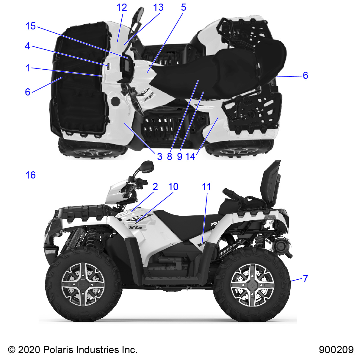 BODY, DECALS - A21SYE95PD (900209)