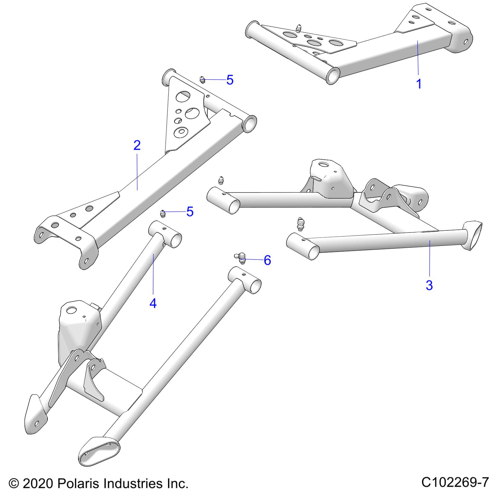 SUSPENSION, REAR CONTROL ARMS - A22SVE95KK (C102269-7)