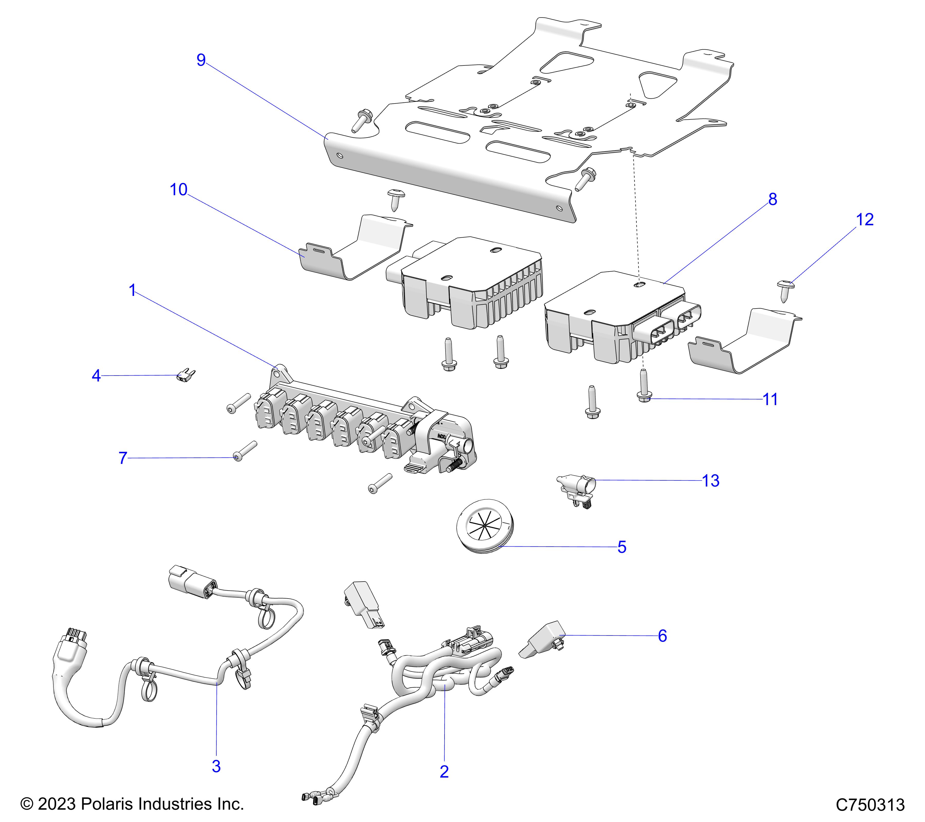 ELECTRICAL, WIRE HARNESS, PERIPHERAL - Z25SPB92AF/BF (C750313)