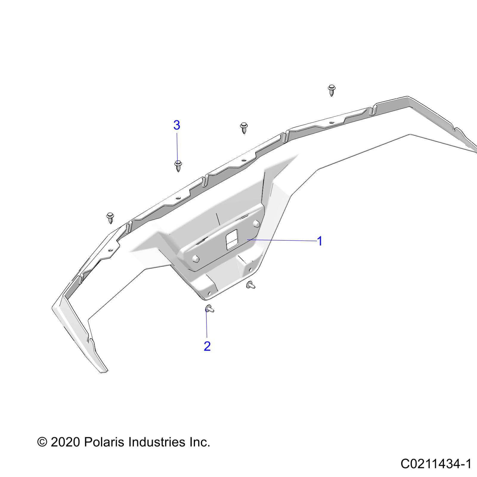 BODY, REAR BUMPER - A21SEA50A1/A5/CA1/CA5 (C0211434-1)