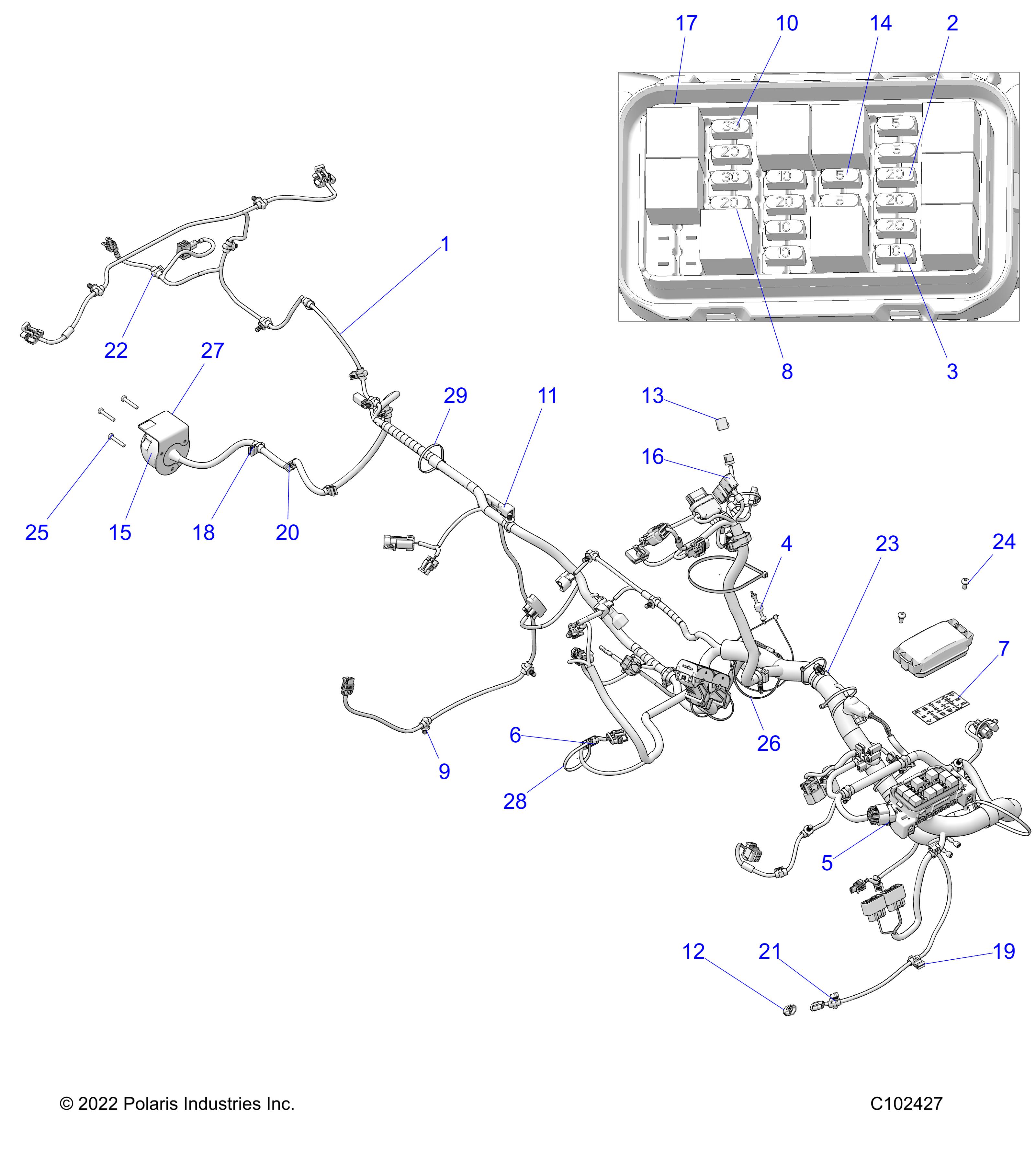 ELECTRICAL, HARNESS - A23SLE95FK/S95CK/S95FK (C102427)