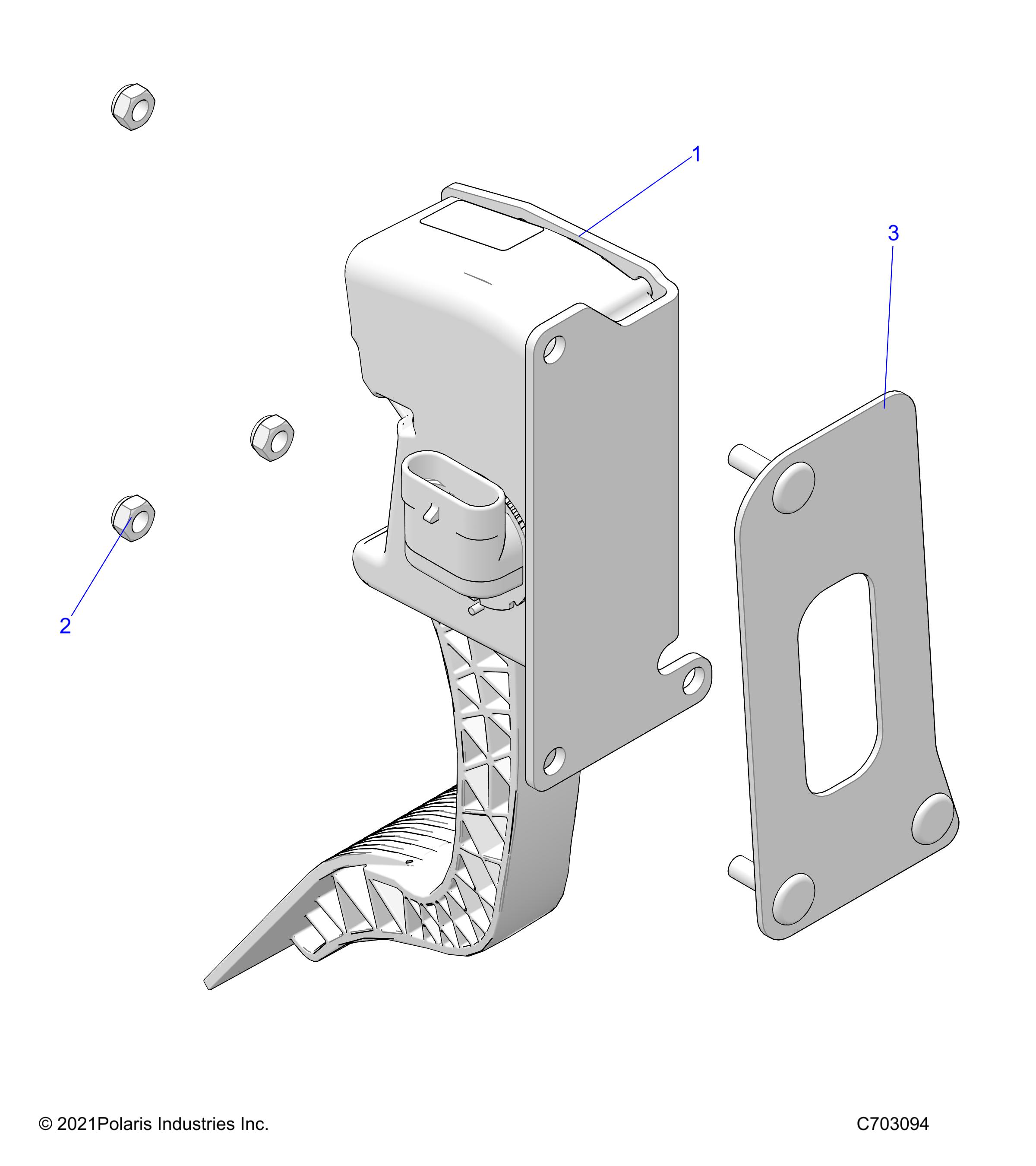 ENGINE, THROTTLE PEDAL - Z24NME99A2/B2 (C703094)