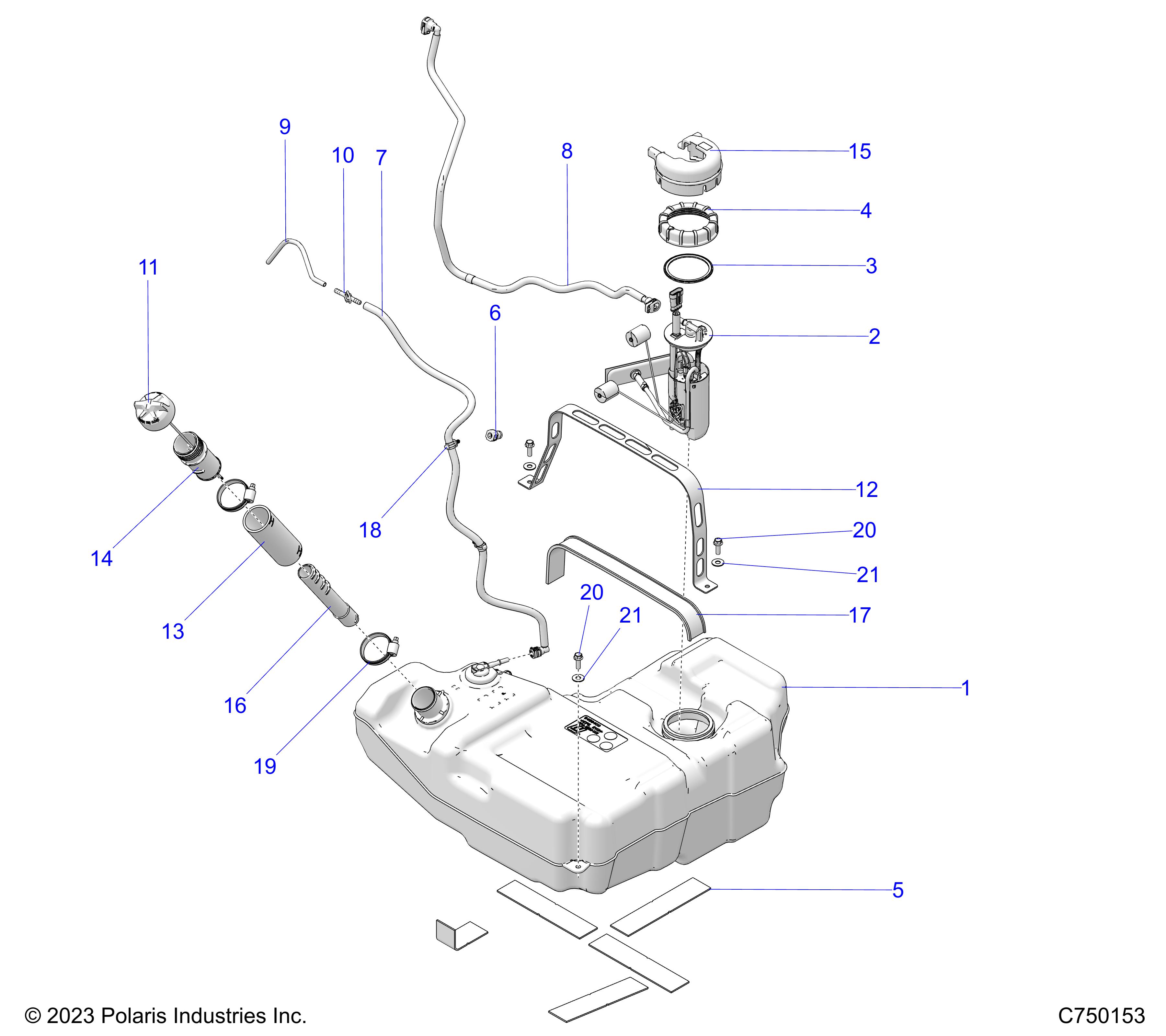 FUEL SYSTEM, STD. - Z25R4P2KAE/BE (C750153)