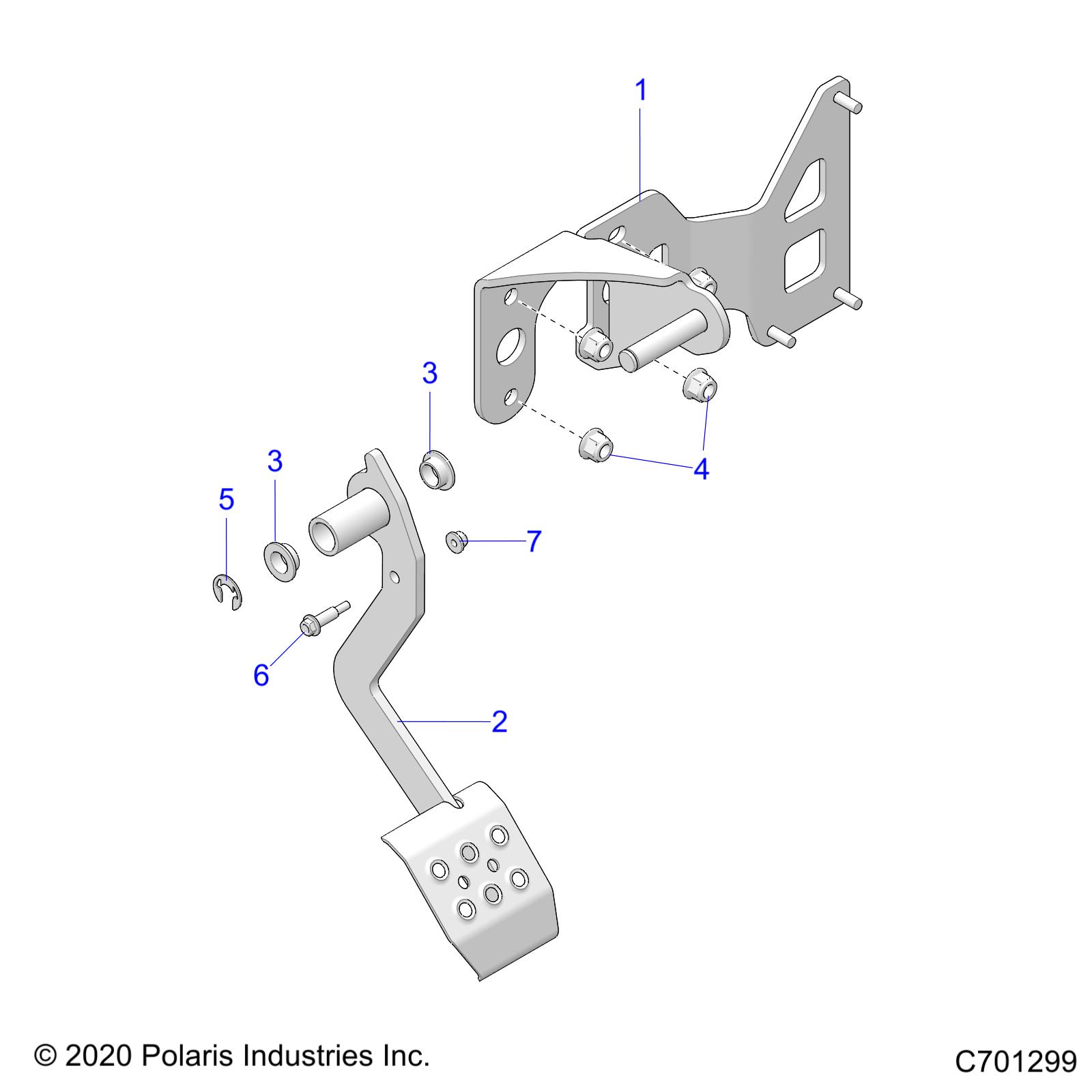 BRAKES, PEDAL - R21RRE99FP/F9 (C701299)