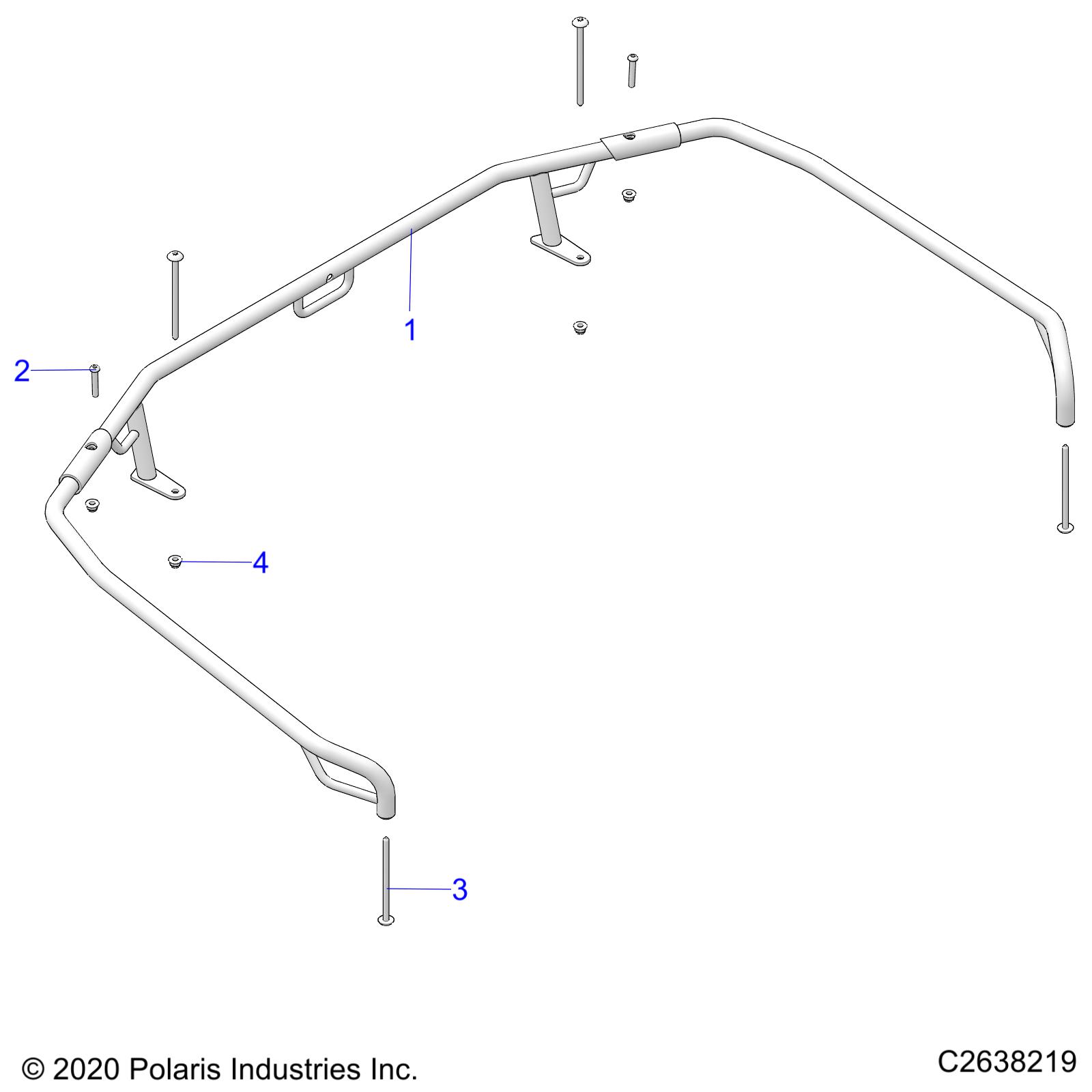 BODY, REAR RACK, EXTENDERS - A22SHR57AJ (C2638219)