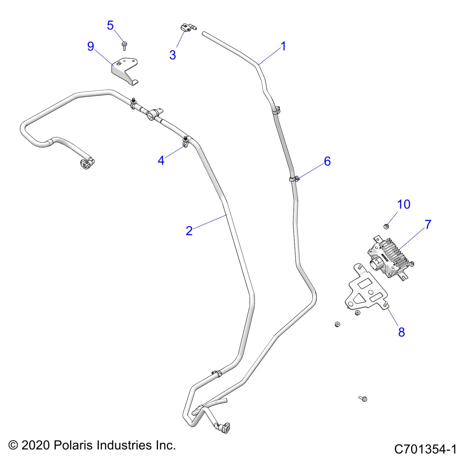 BODY, FUEL LINES, STD. - Z21NAE92AG/AX (C701354-1)