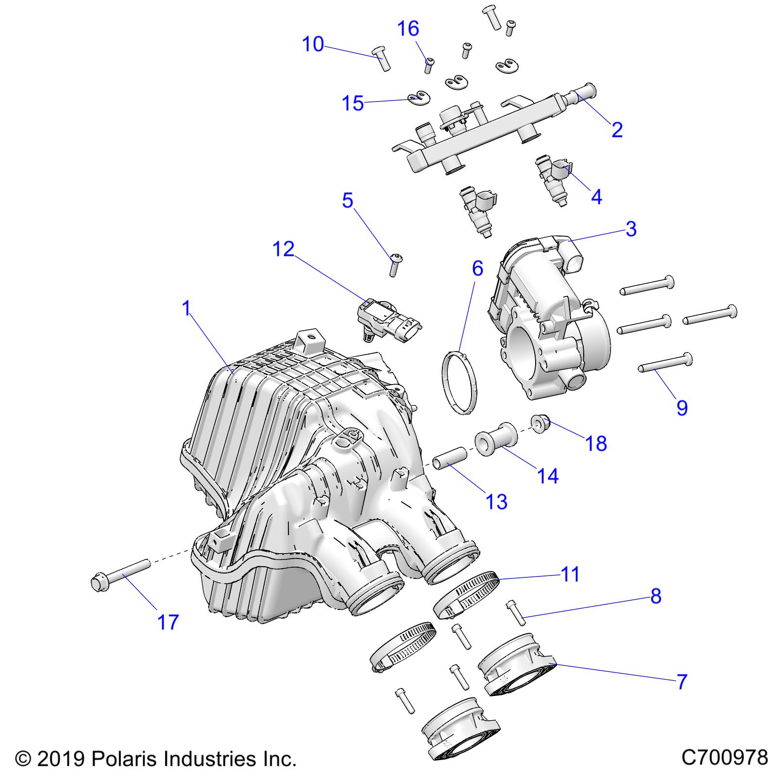 ENGINE, INTAKE and THROTTLE BODY - Z20ASS99C2/CH/FH (C700978)