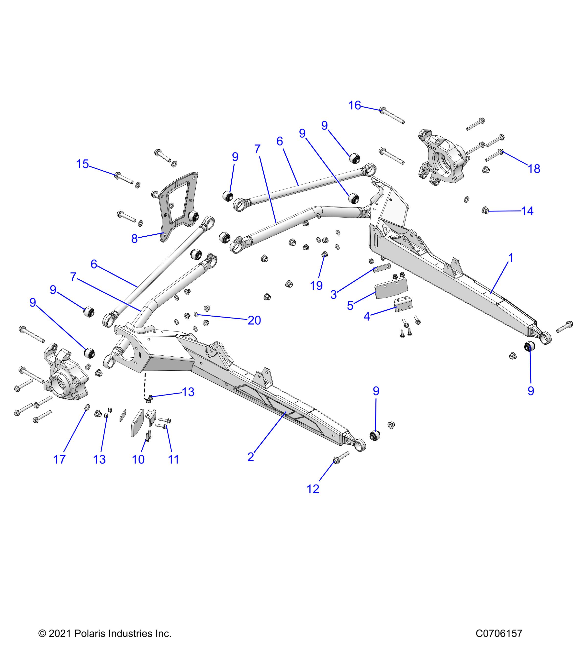 SUSPENSION, REAR CONTROL ARMS - Z22M4E92AD/AG/AJ/BD/BG/BJ (C0706157)