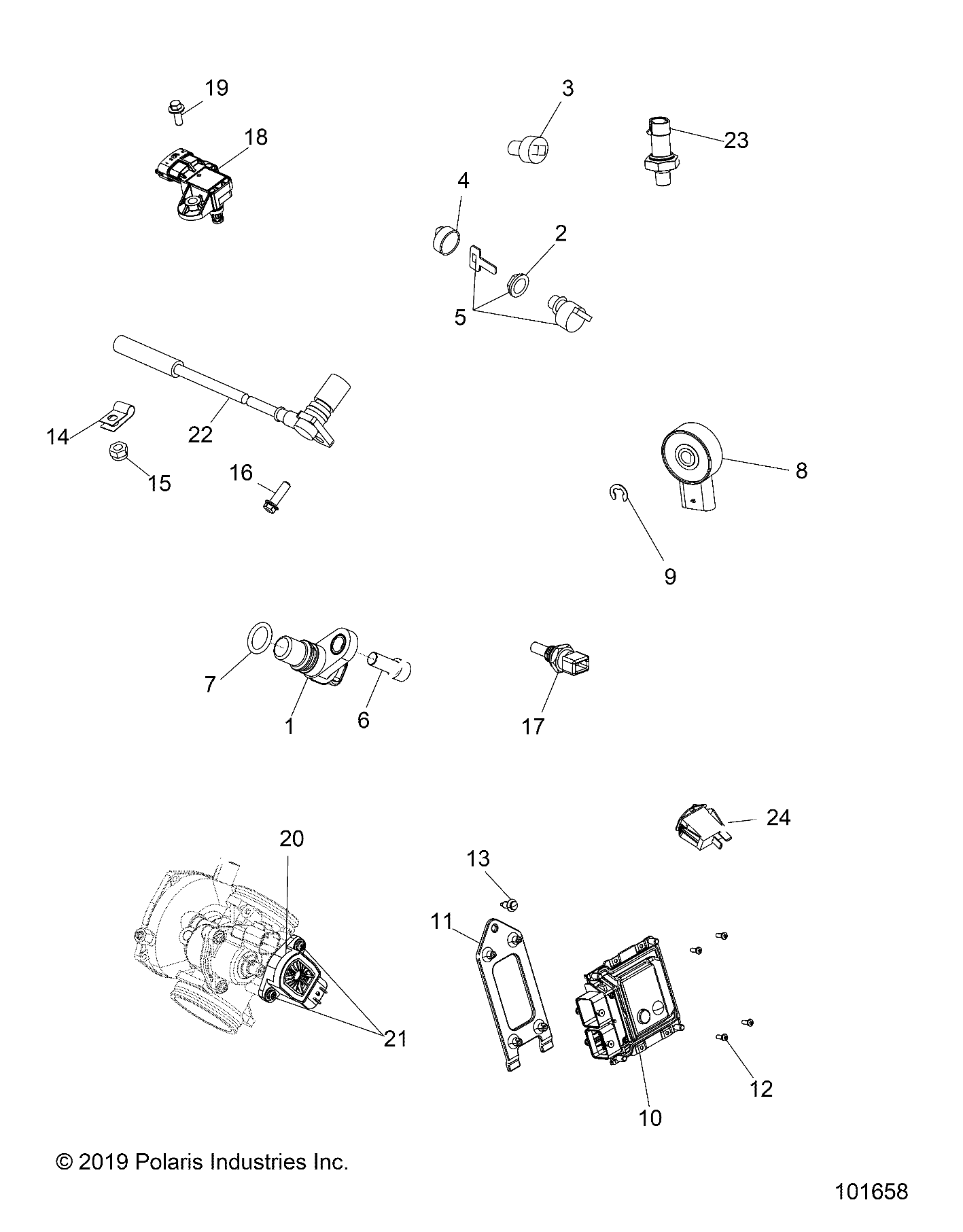 ELECTRICAL, SWITCHES, SENSORS and ECM - A20SEF57D5