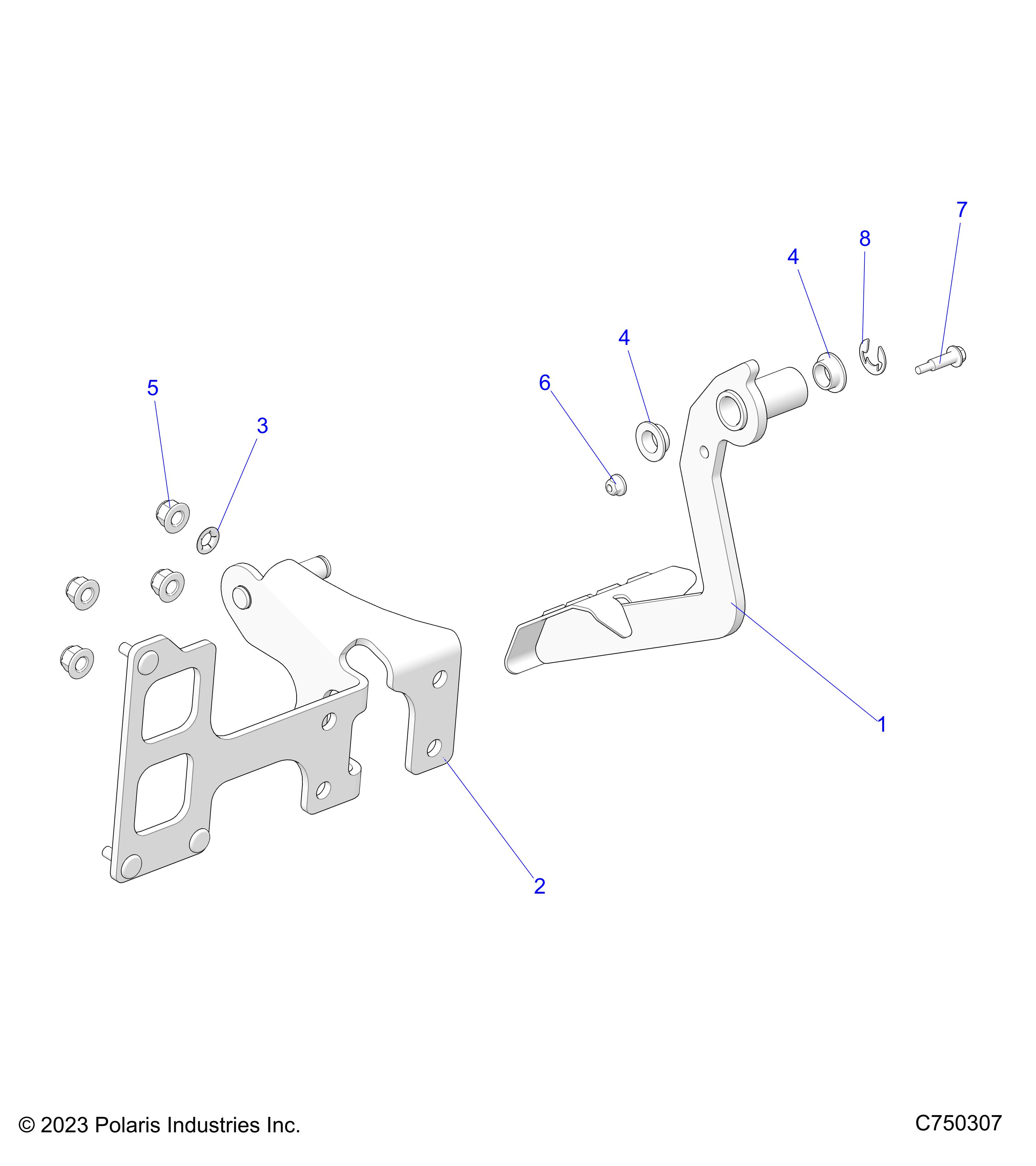 BRAKES, PEDAL - Z25ASE99F5/C5 (C75307)