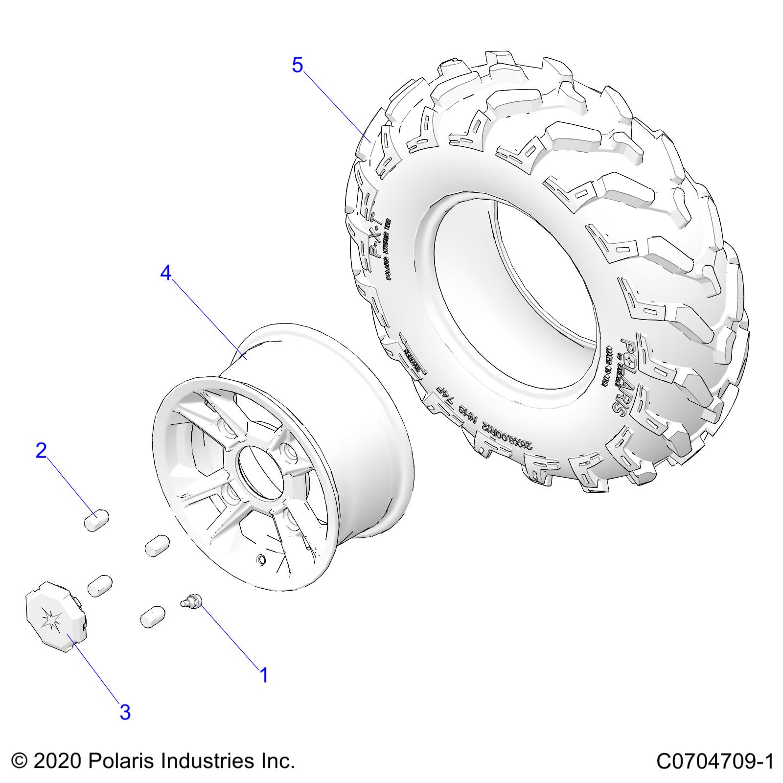 WHEELS, FRONT - Z22A5K87A4/A5V87A4 (C07047091)