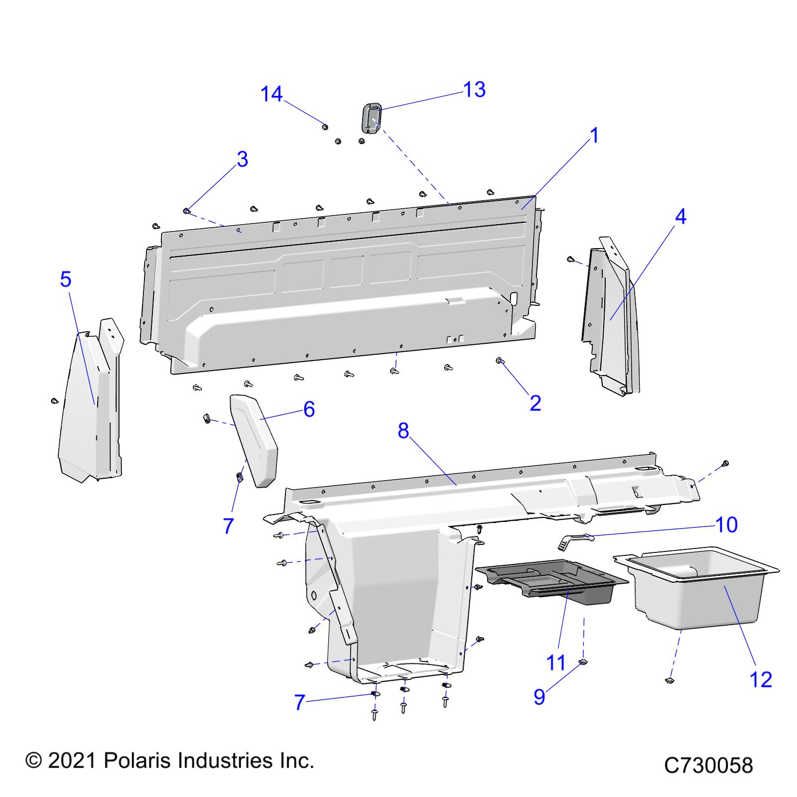 BODY, REAR CLOSEOFF, AND FENDERS - R22RRM99AG (C730058)