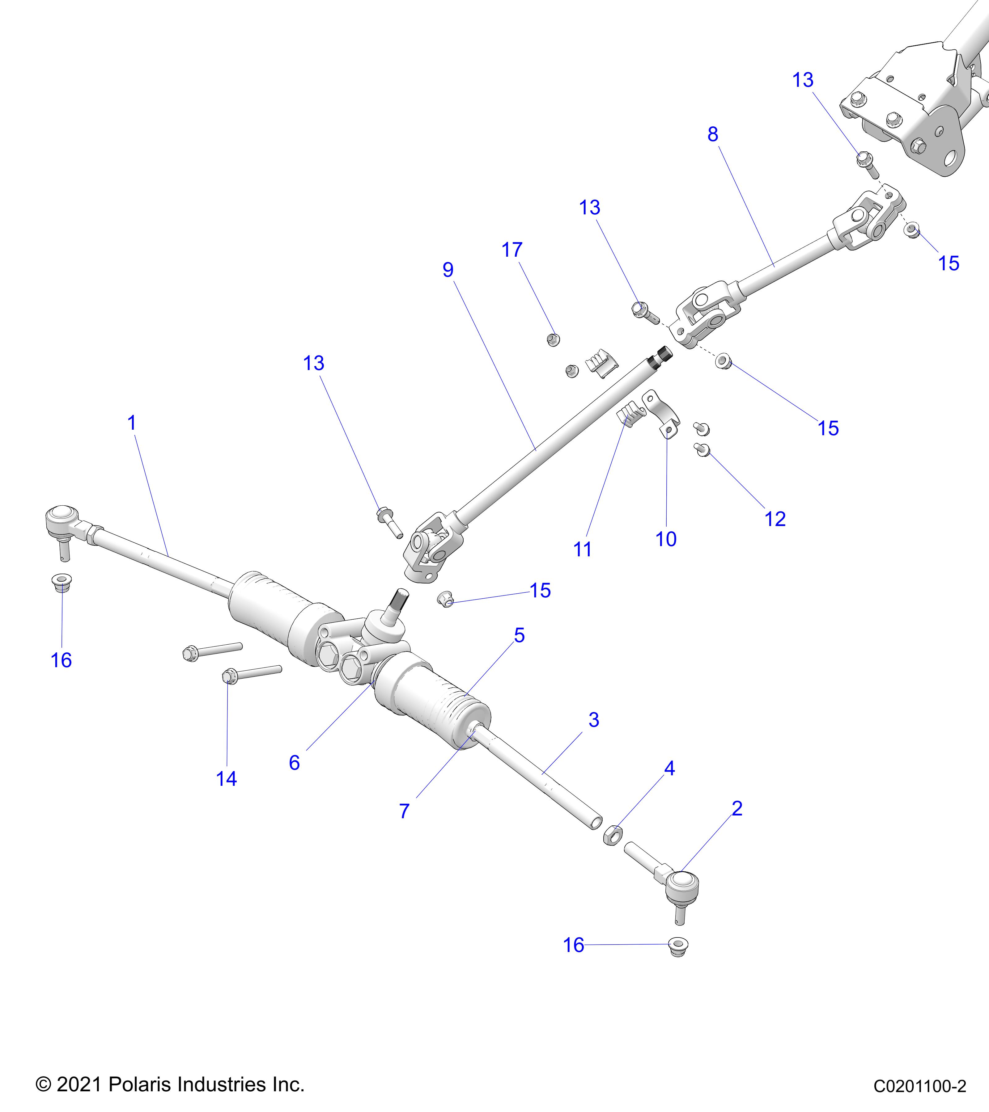 STEERING, LOWER - Z21HCB18B2 (C0201100-2)