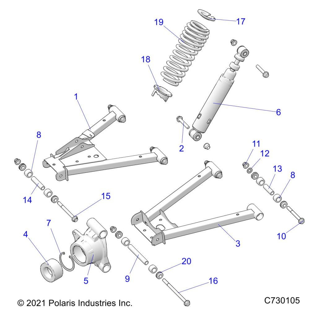 SUSPENSION, REAR - R24MAA57F1/MASC1/F1/C9/F9/CK (C730105)