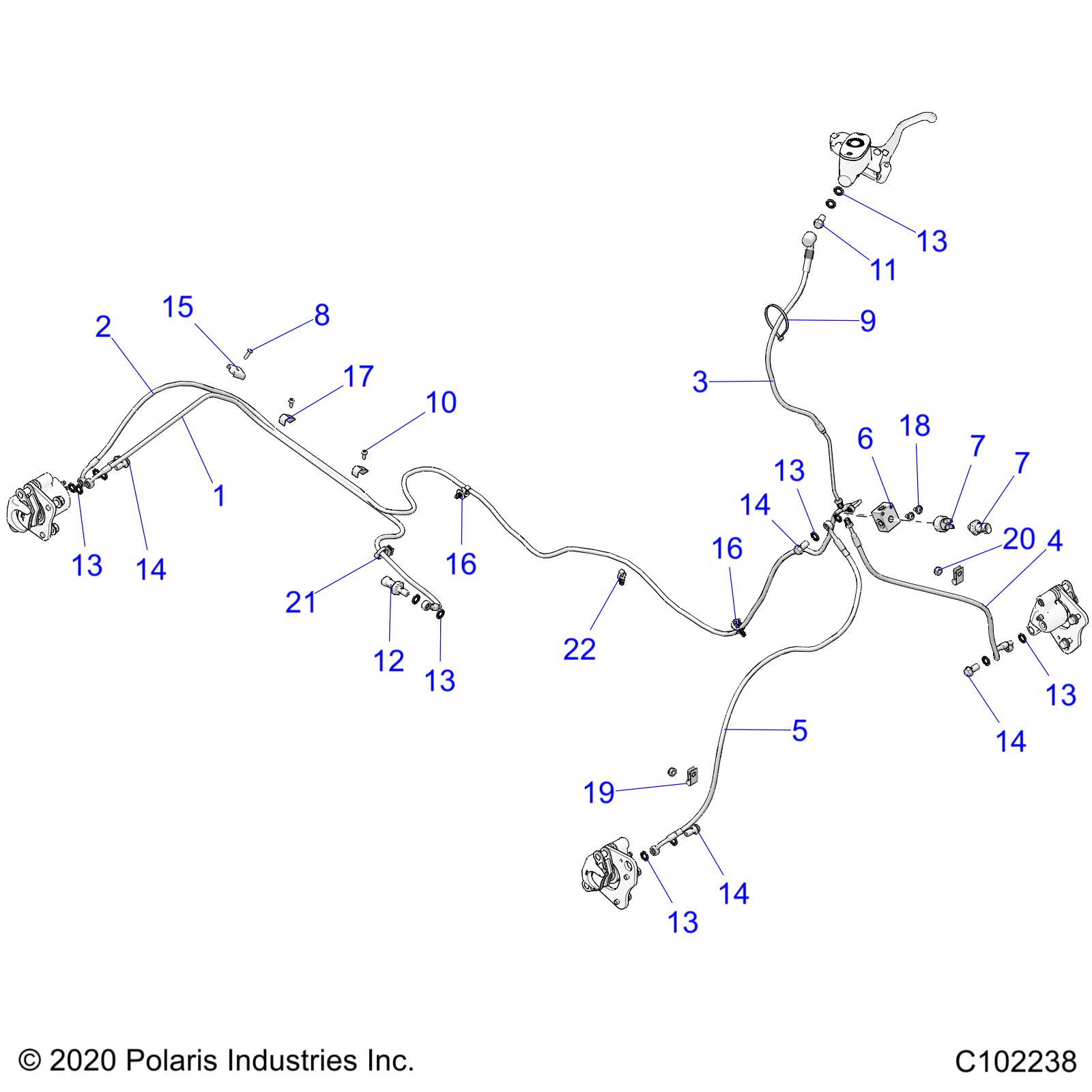 BRAKES, BRAKE LINES - A24SJE57AX (C102238)