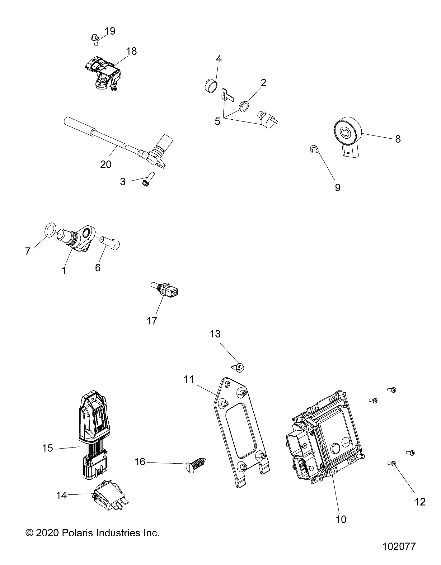 ELECTRICAL, SWITCHES, SENSORS and ECM - A21SJS57CX (102077)