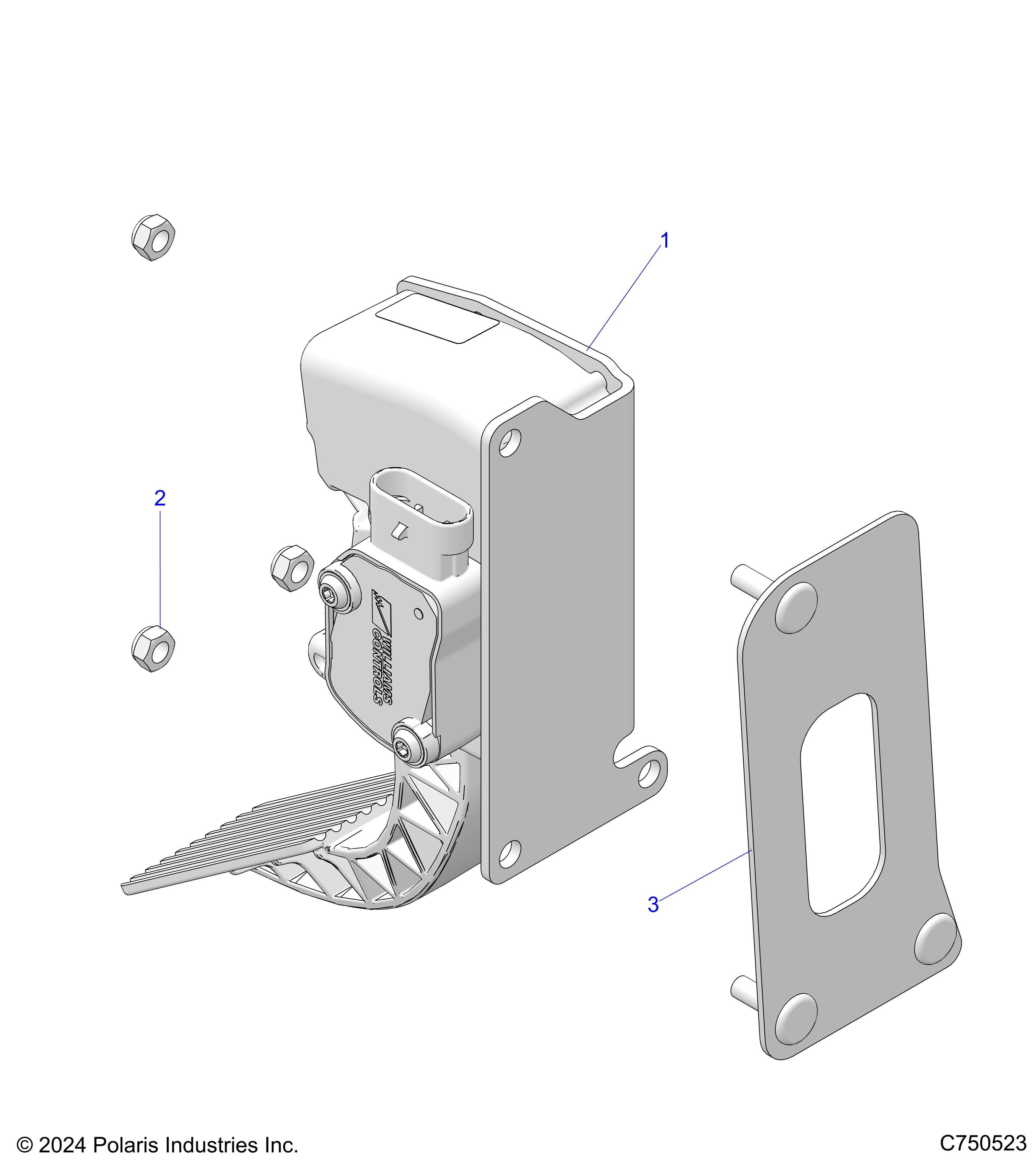 ENGINE, THROTTLE PEDAL - Z25NMB99A4/B4 (C750523)