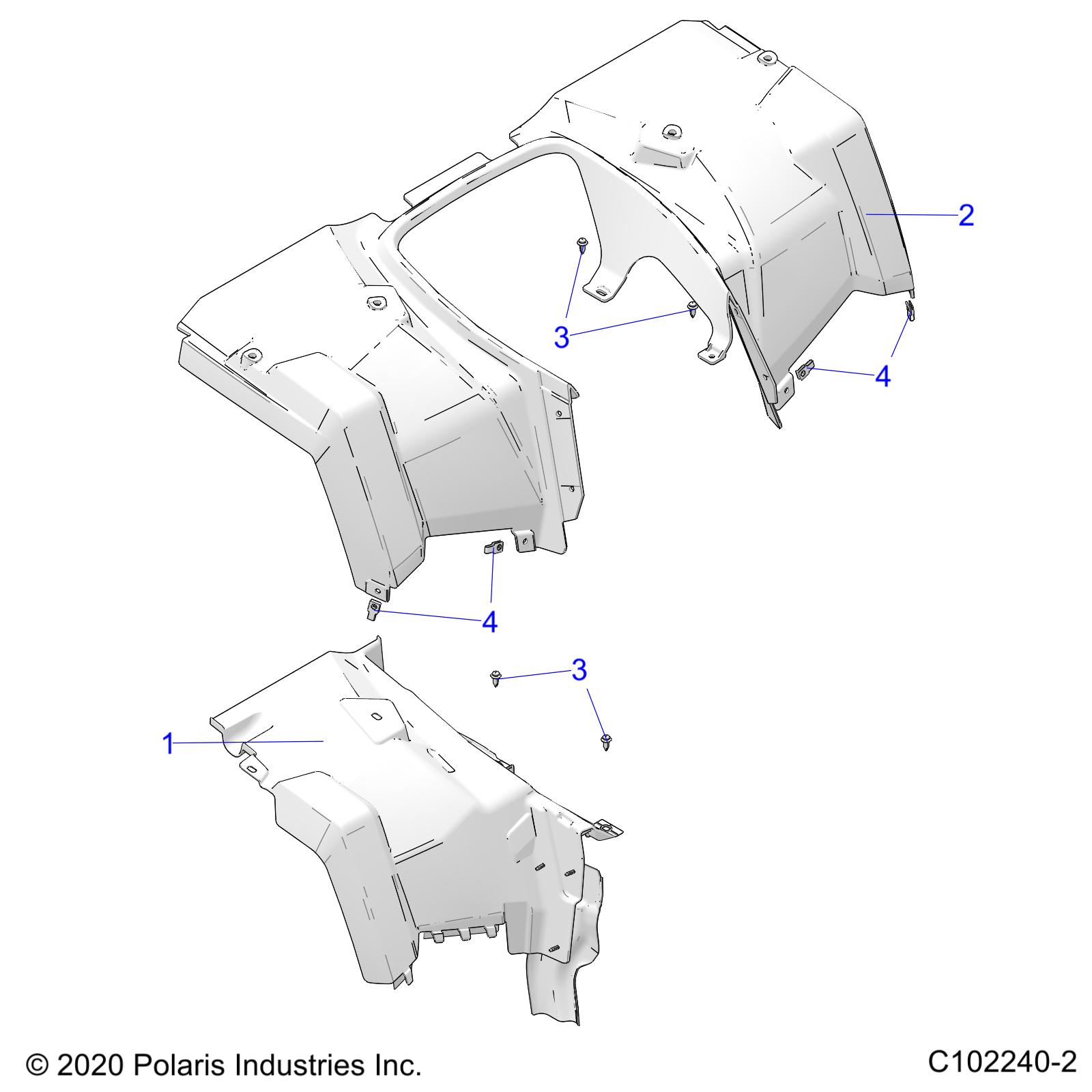 BODY, REAR CAB - A22S6E57F1/FL (C102240-2)