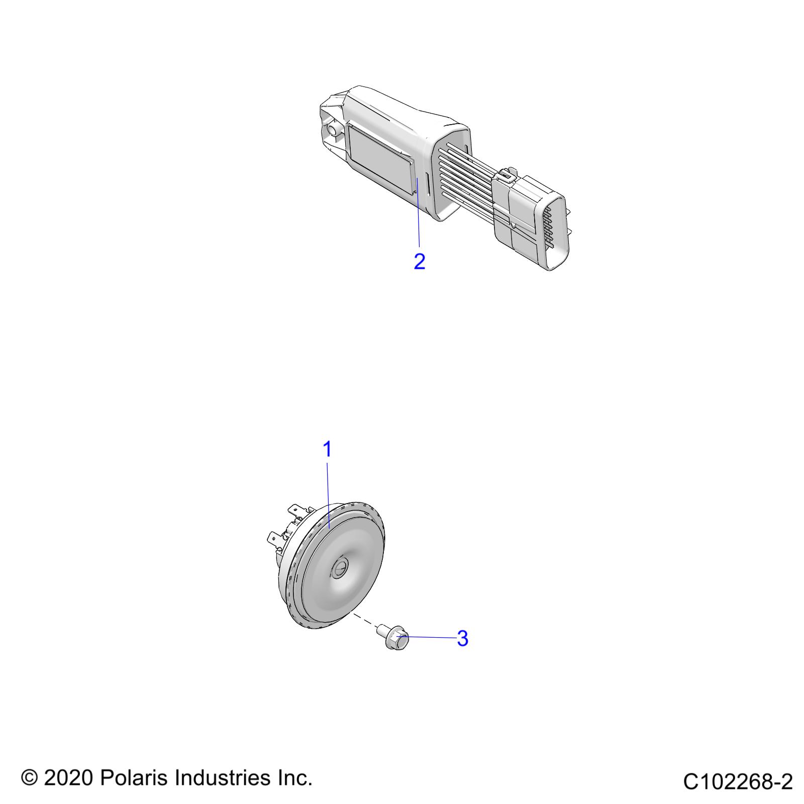 ELECTRICAL, HORN and FLASH MODULE - A20SVE95PR (C102268-3)