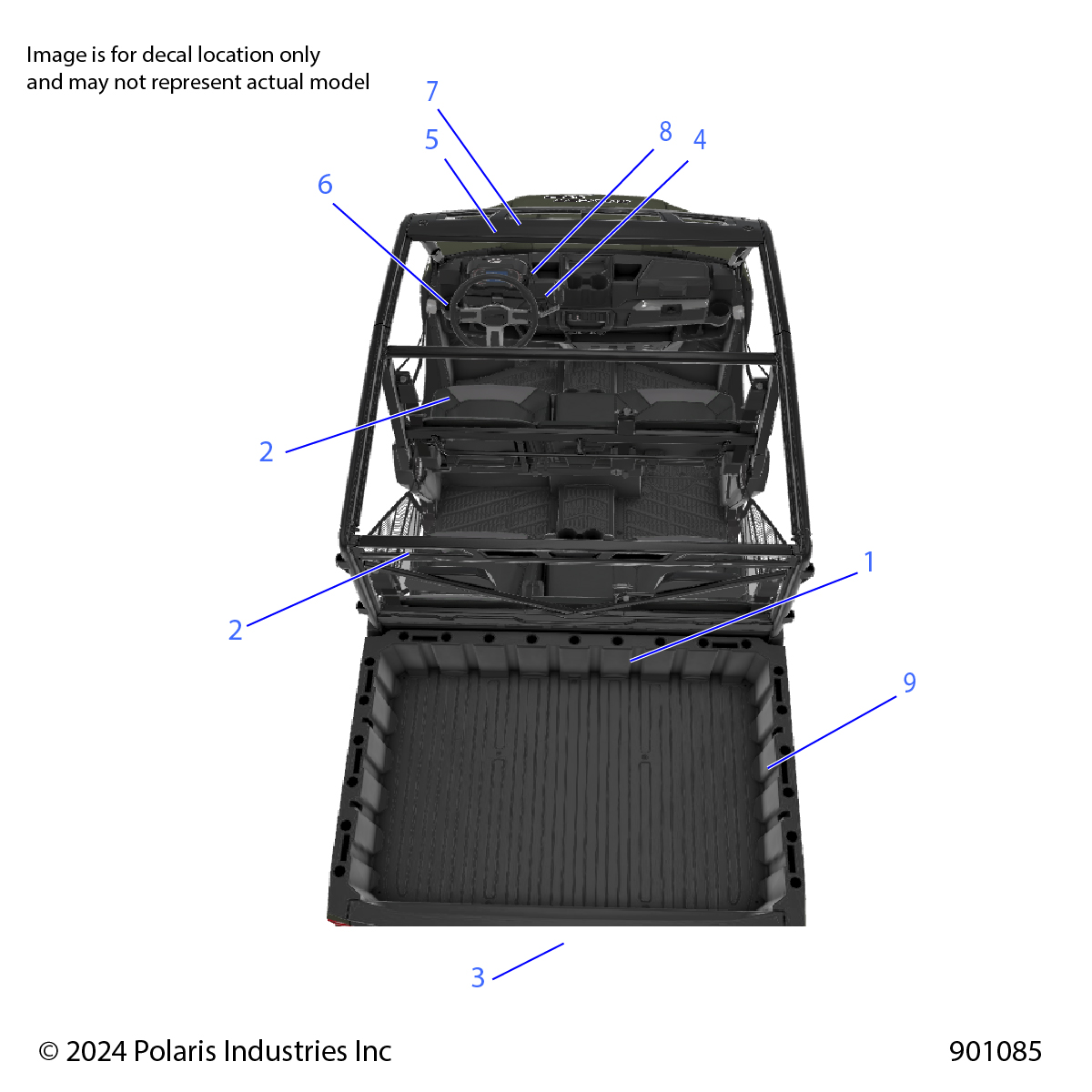 BODY, DECALS, GENERAL - R25RSE99RP/SP (901085)