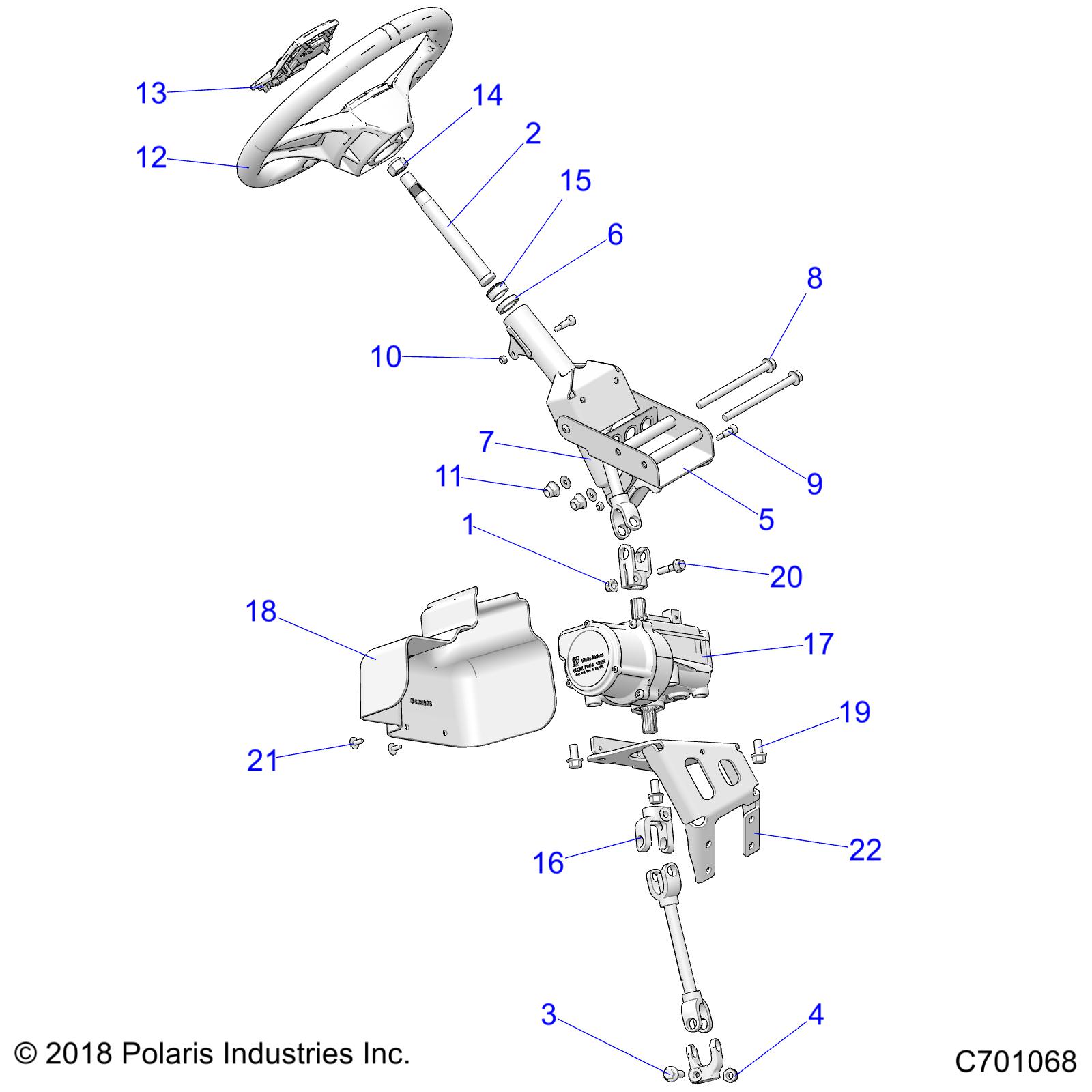 STEERING, POWER STEERING ASM - Z20ASS99C2/CH (C701068)