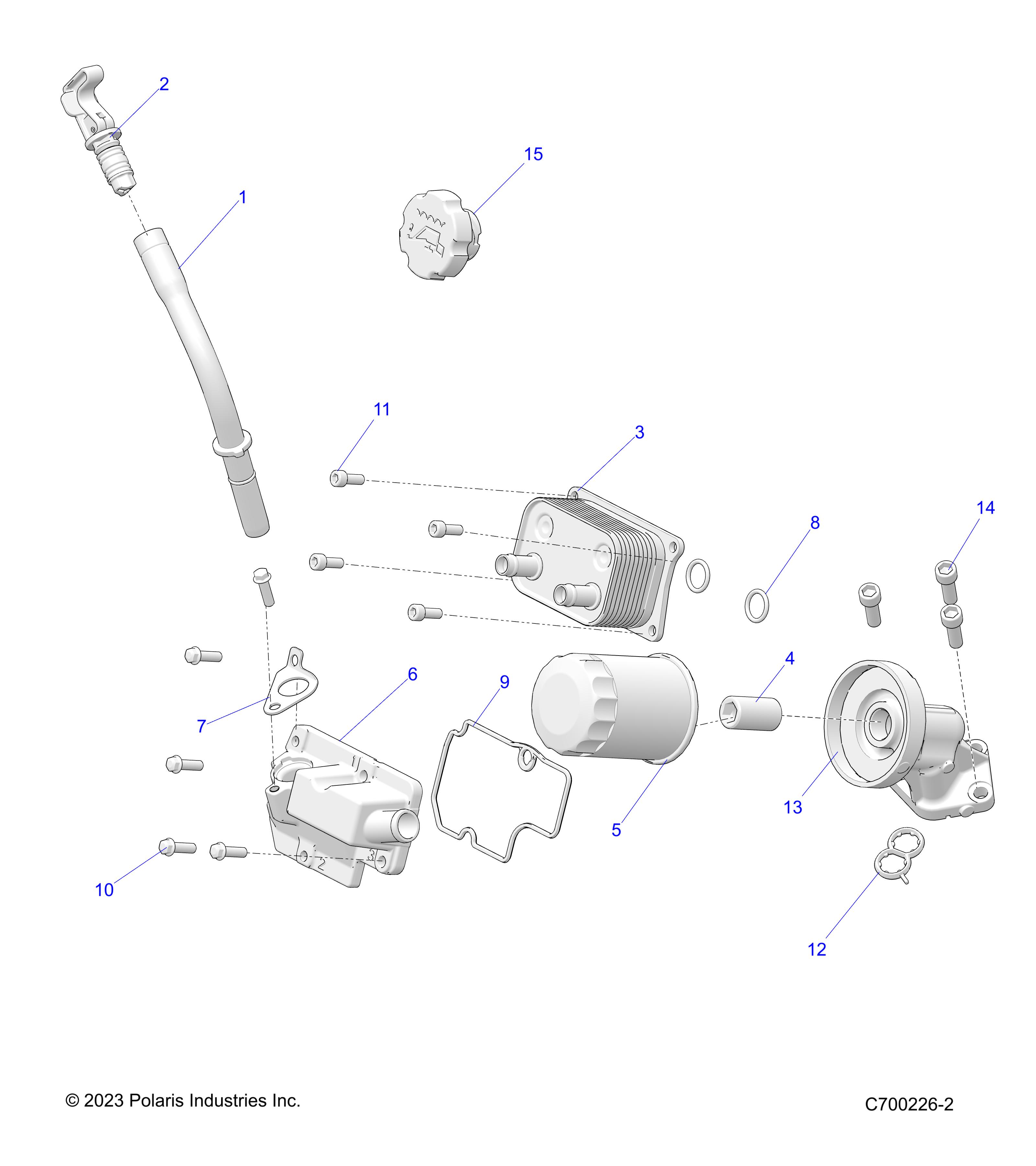 ENGINE, DIPSTICK AND OIL FILTER - R25T6A99A1/B1 (C700226-2)