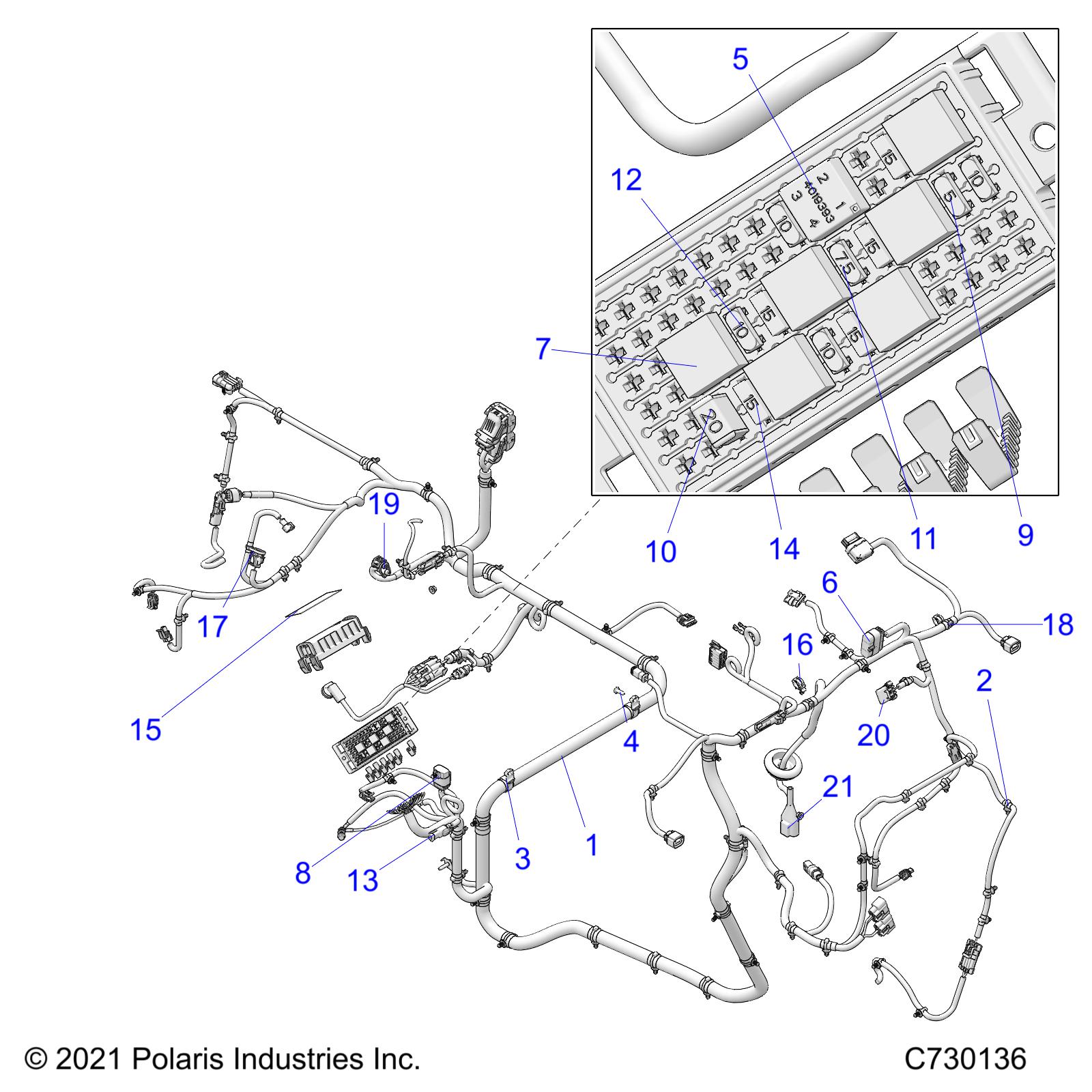 ELECTRICAL, WIRE HARNESSES - R22MAA57B1 (C730136)